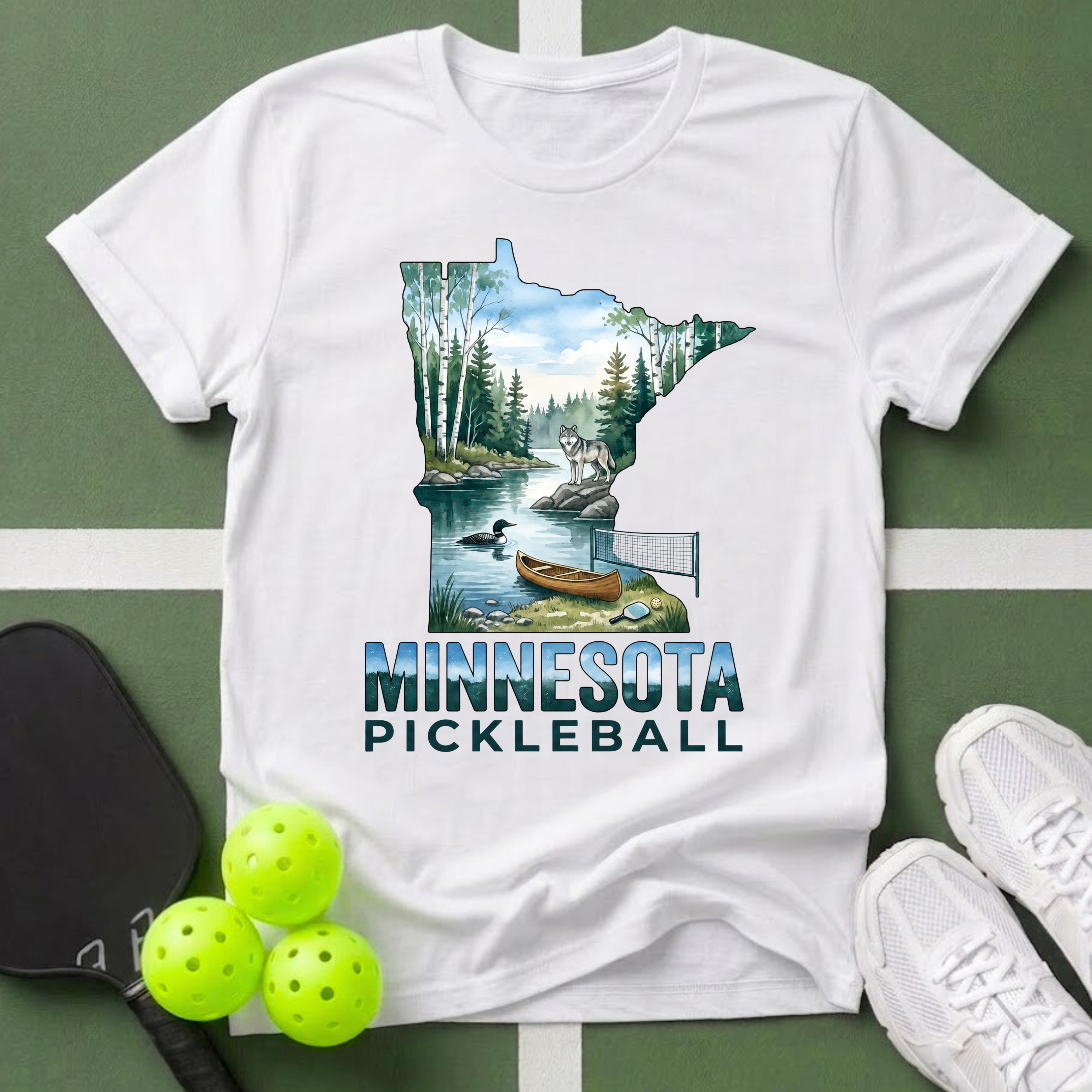 State- Minnesota Pickleball T-Shirt