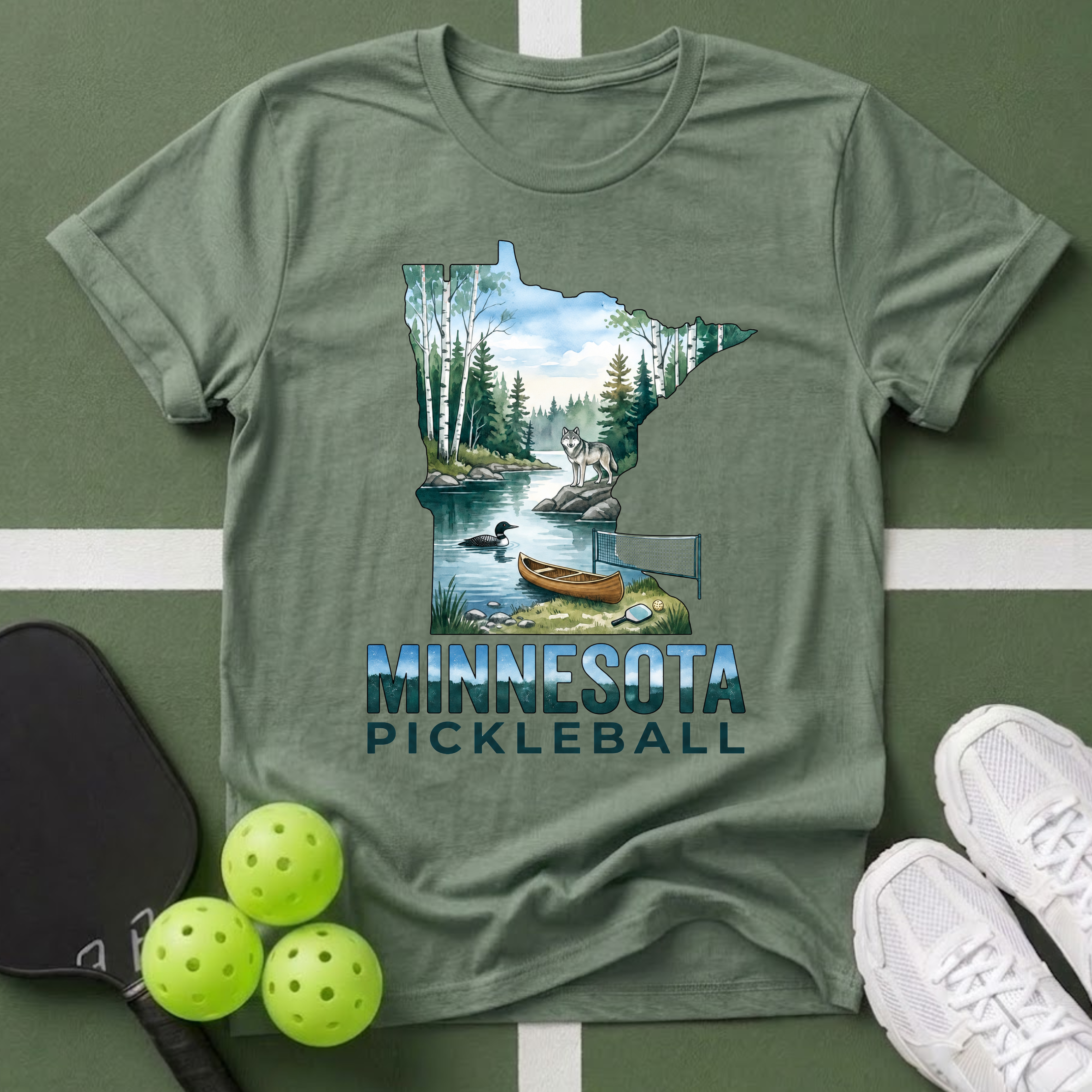 State- Minnesota Pickleball T-Shirt
