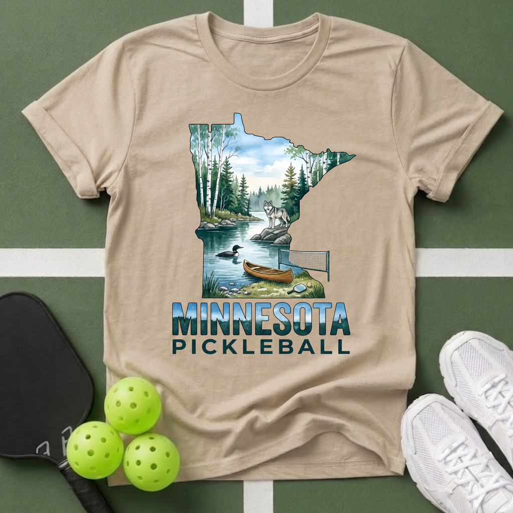 State- Minnesota Pickleball T-Shirt
