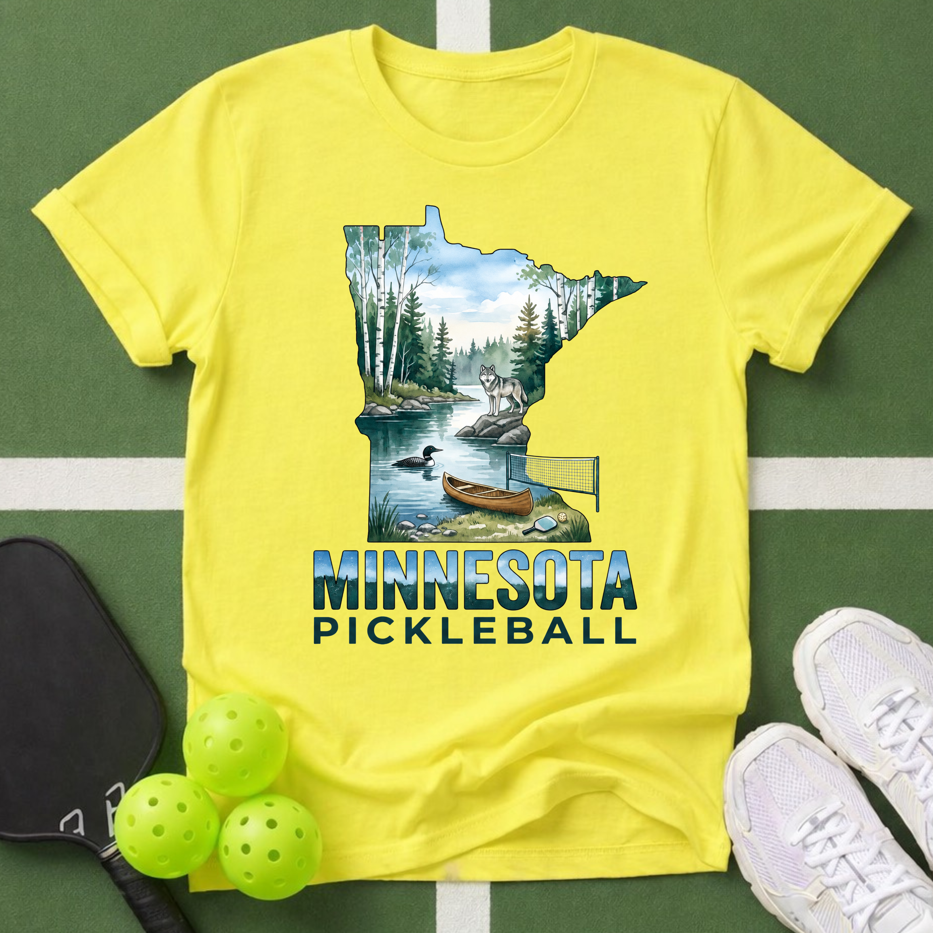 State- Minnesota Pickleball T-Shirt