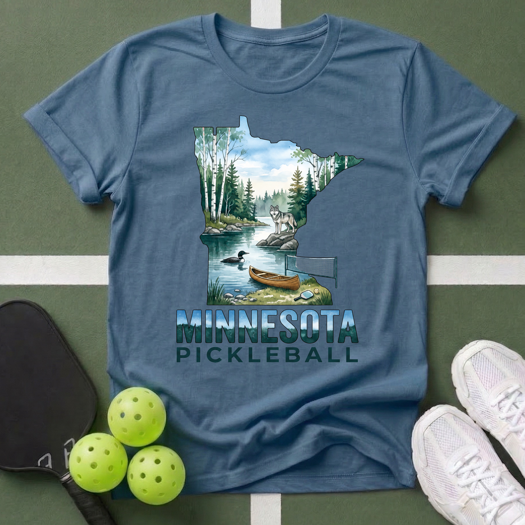 State- Minnesota Pickleball T-Shirt