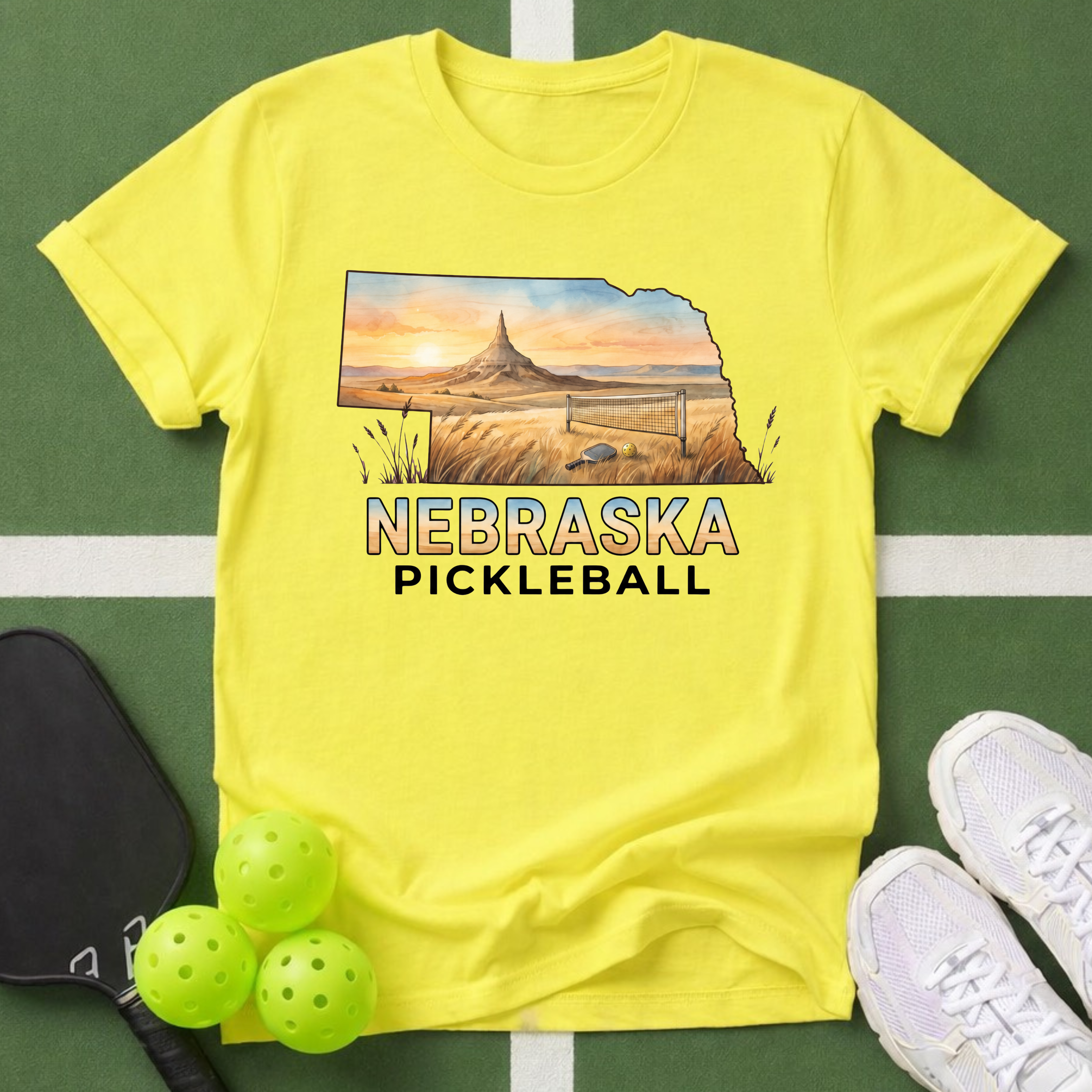 State- Nebraska Pickleball T-Shirt