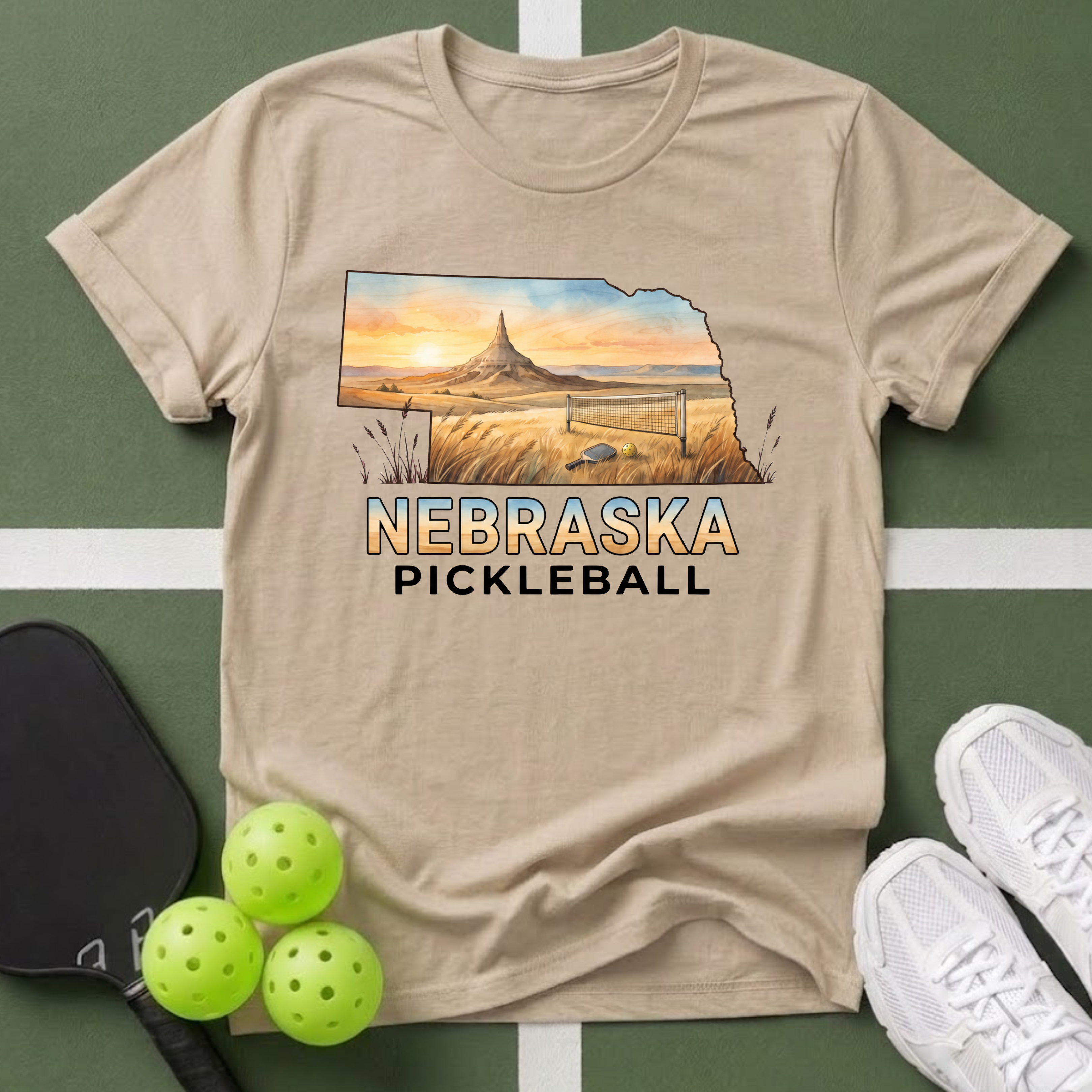 State- Nebraska Pickleball T-Shirt