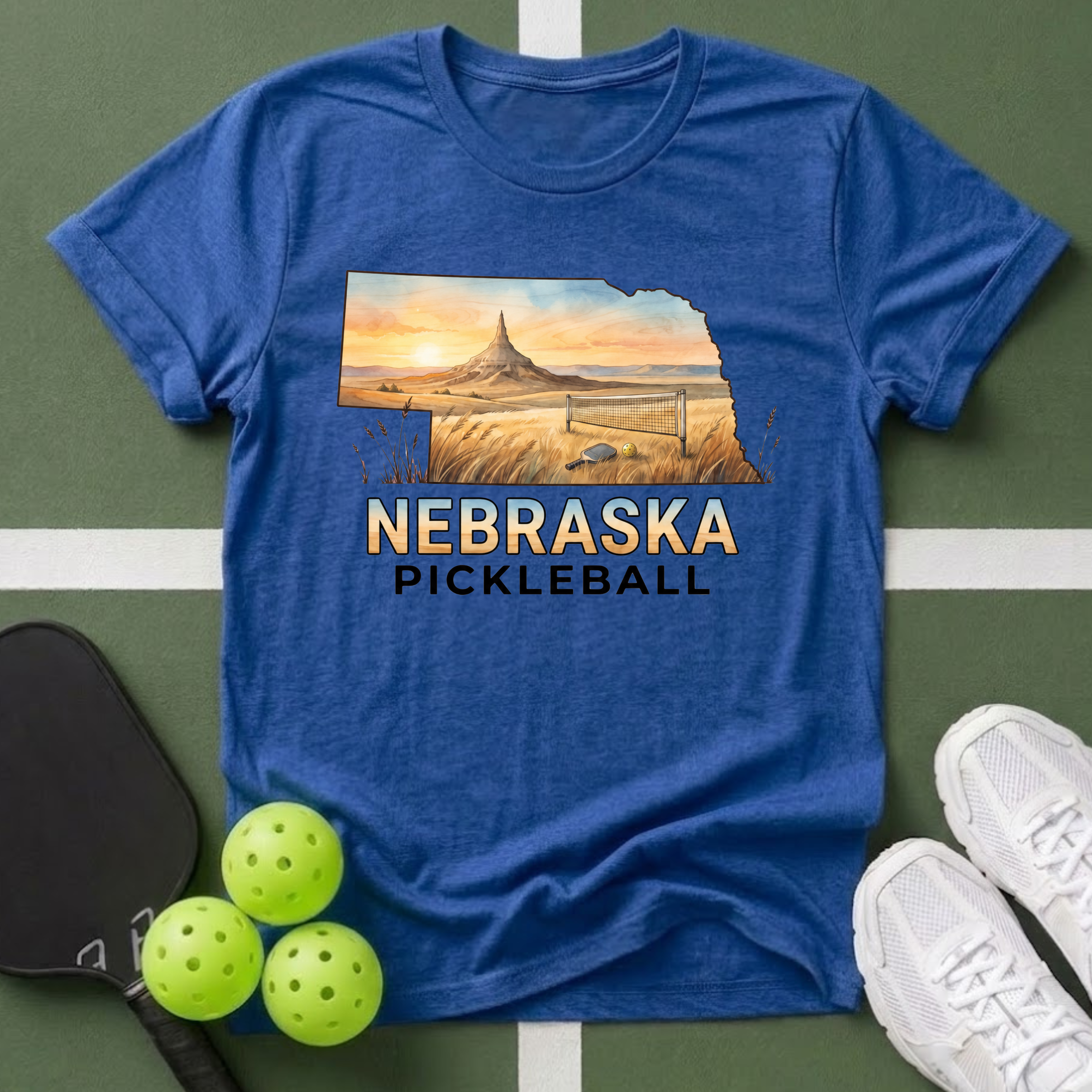 State- Nebraska Pickleball T-Shirt
