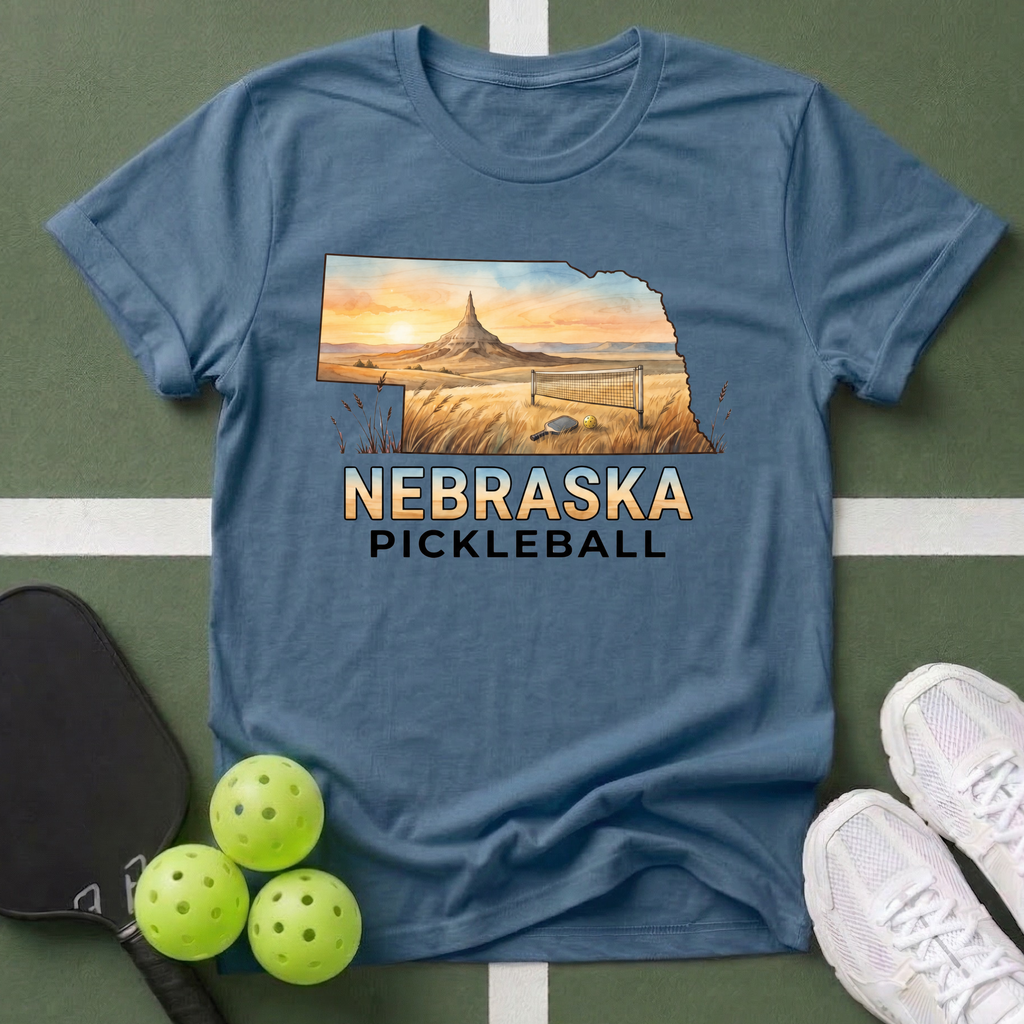 State- Nebraska Pickleball T-Shirt