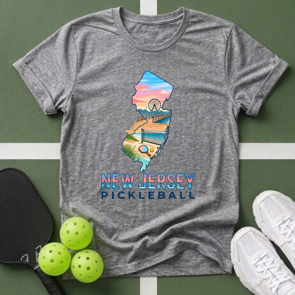 State- New Jersey Pickleball T‑Shirt