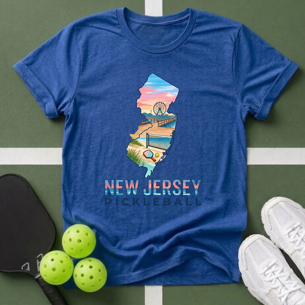 State- New Jersey Pickleball T‑Shirt