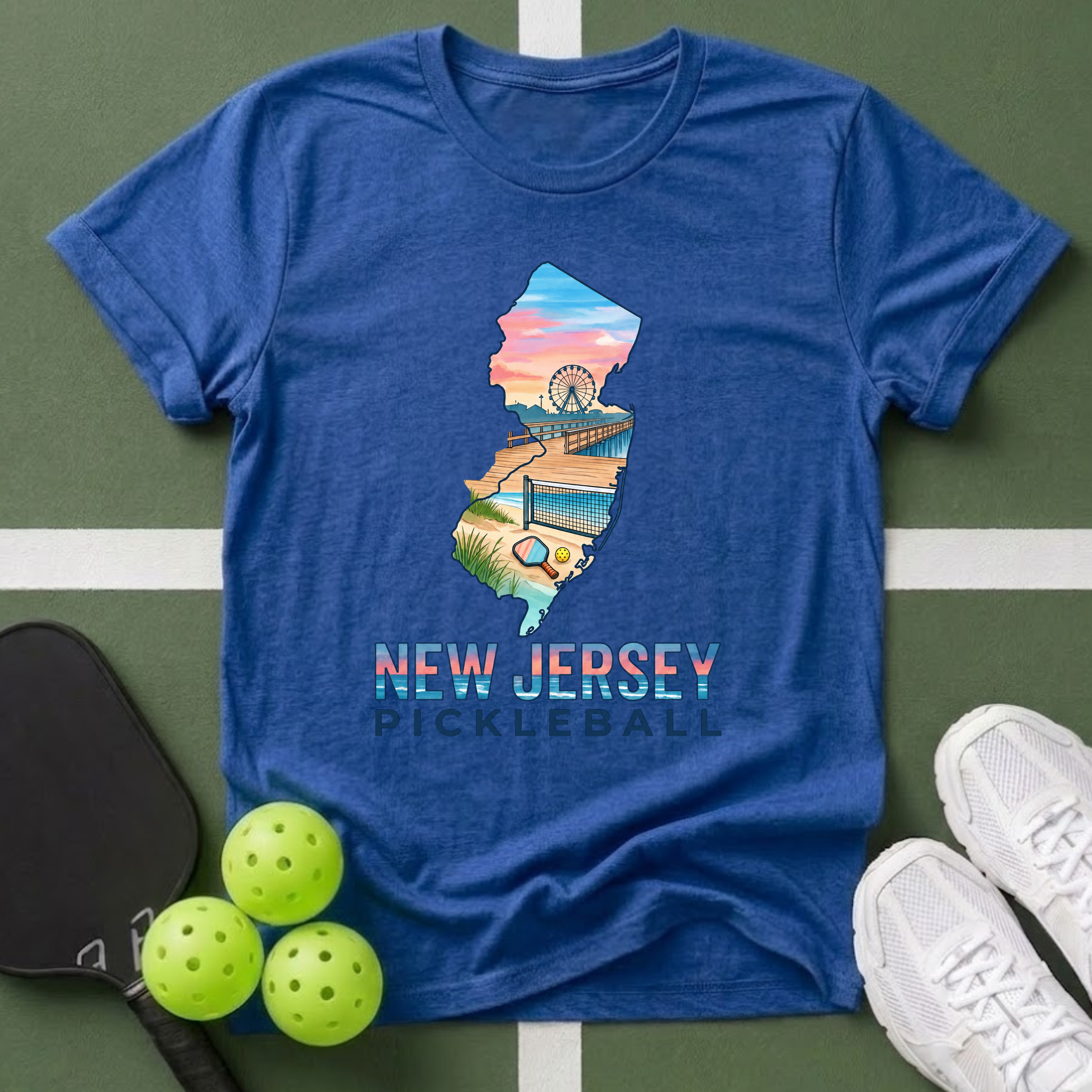 State- New Jersey Pickleball T‑Shirt