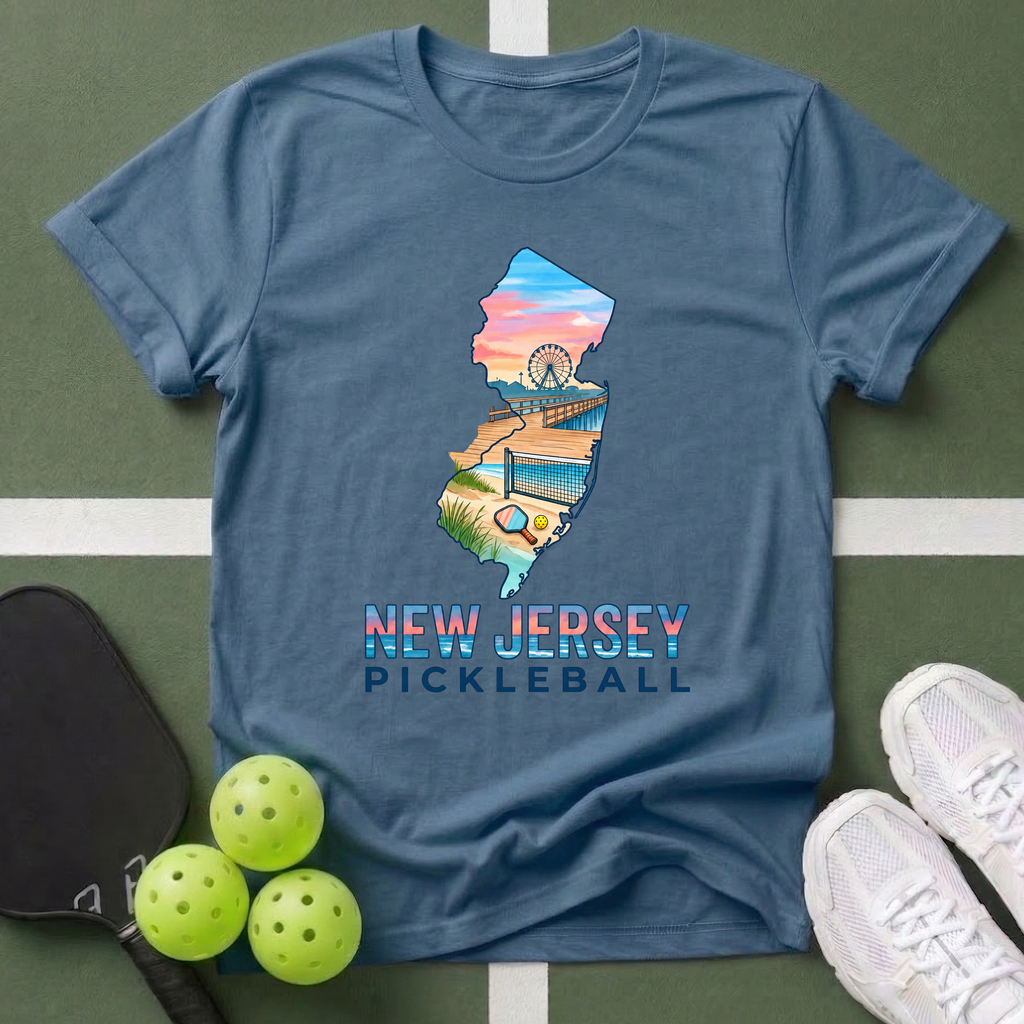 State- New Jersey Pickleball T‑Shirt