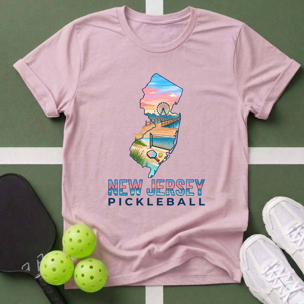 State- New Jersey Pickleball T‑Shirt