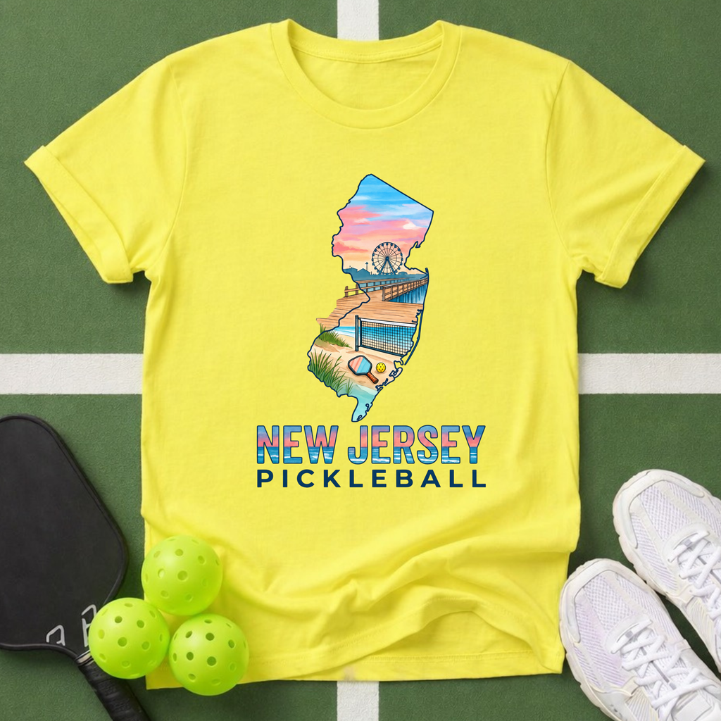 State- New Jersey Pickleball T‑Shirt