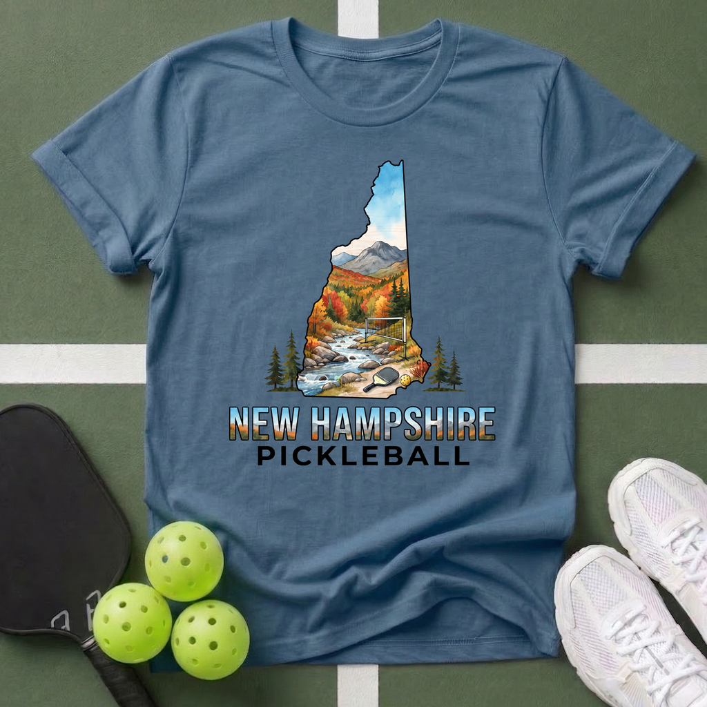 State- New Hampshire Pickleball T-Shirt