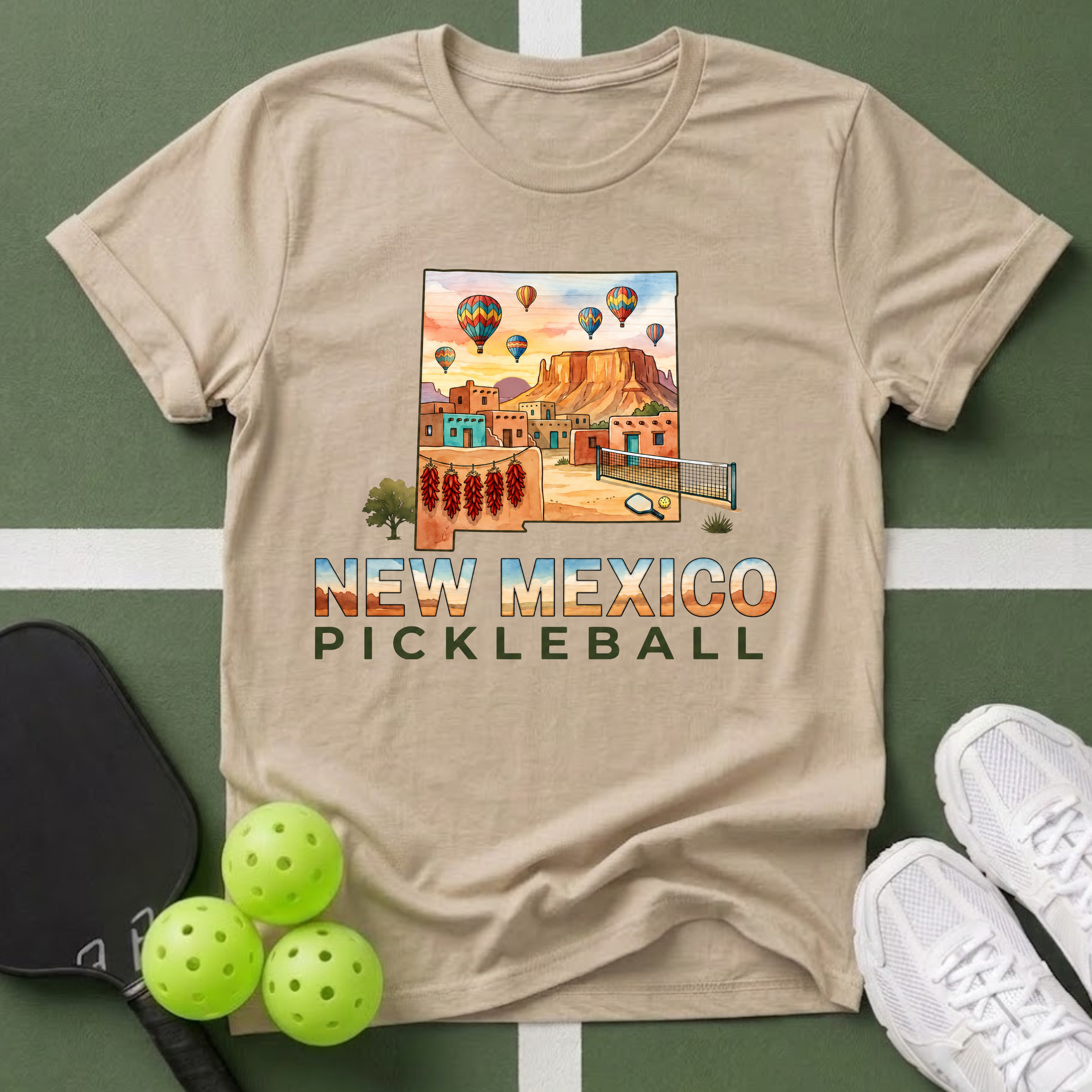State- New Mexico Pickleball T-Shirt