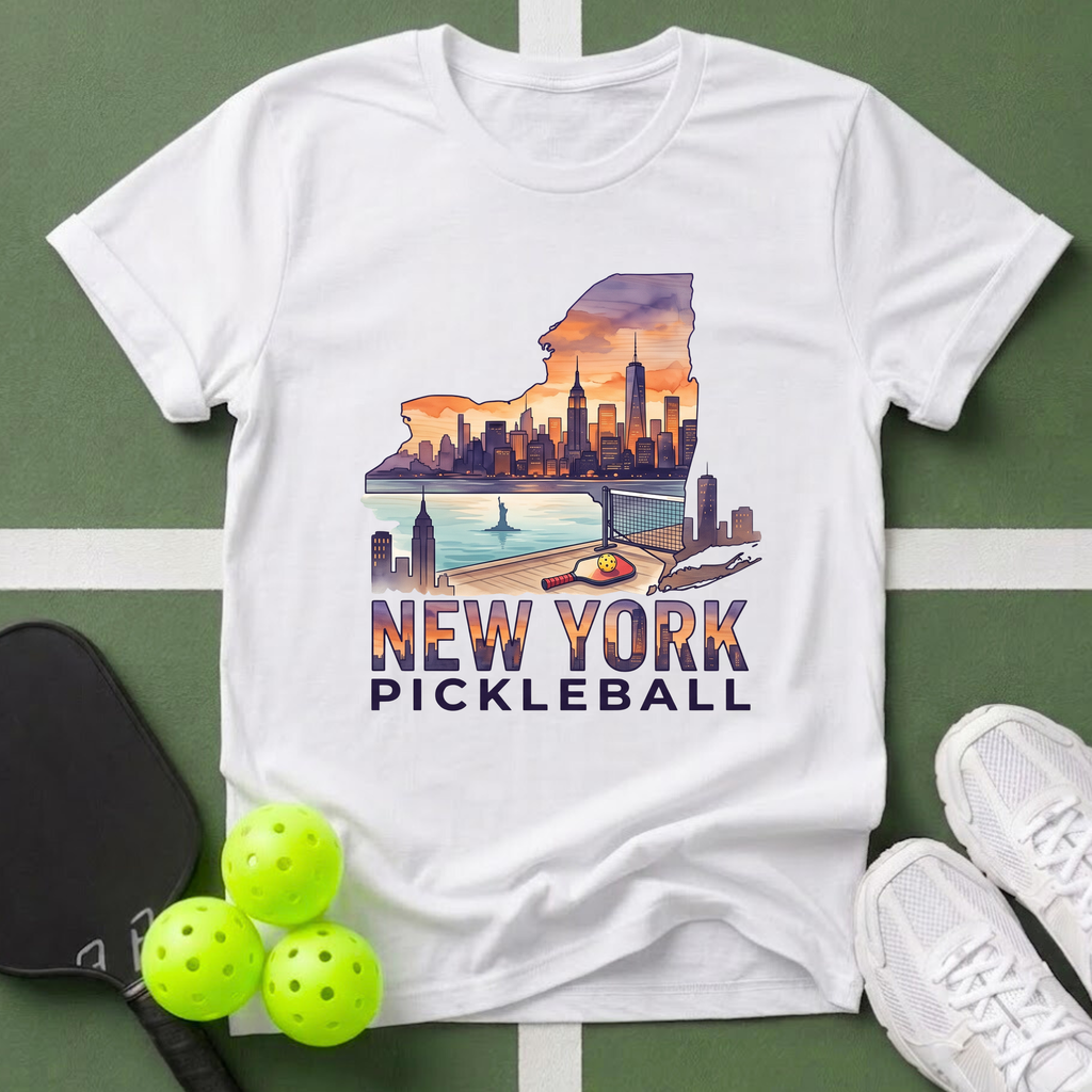 State- New York Pickleball T-Shirt