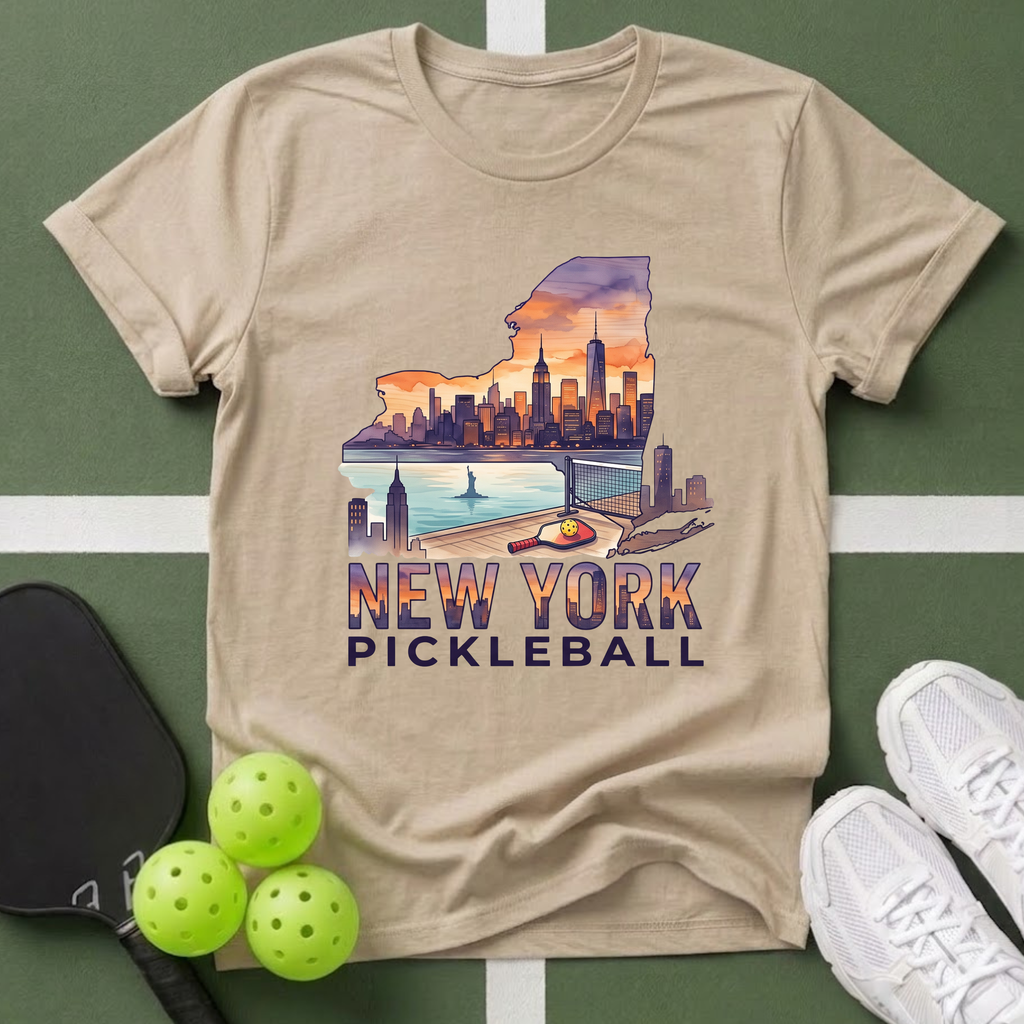 State- New York Pickleball T-Shirt