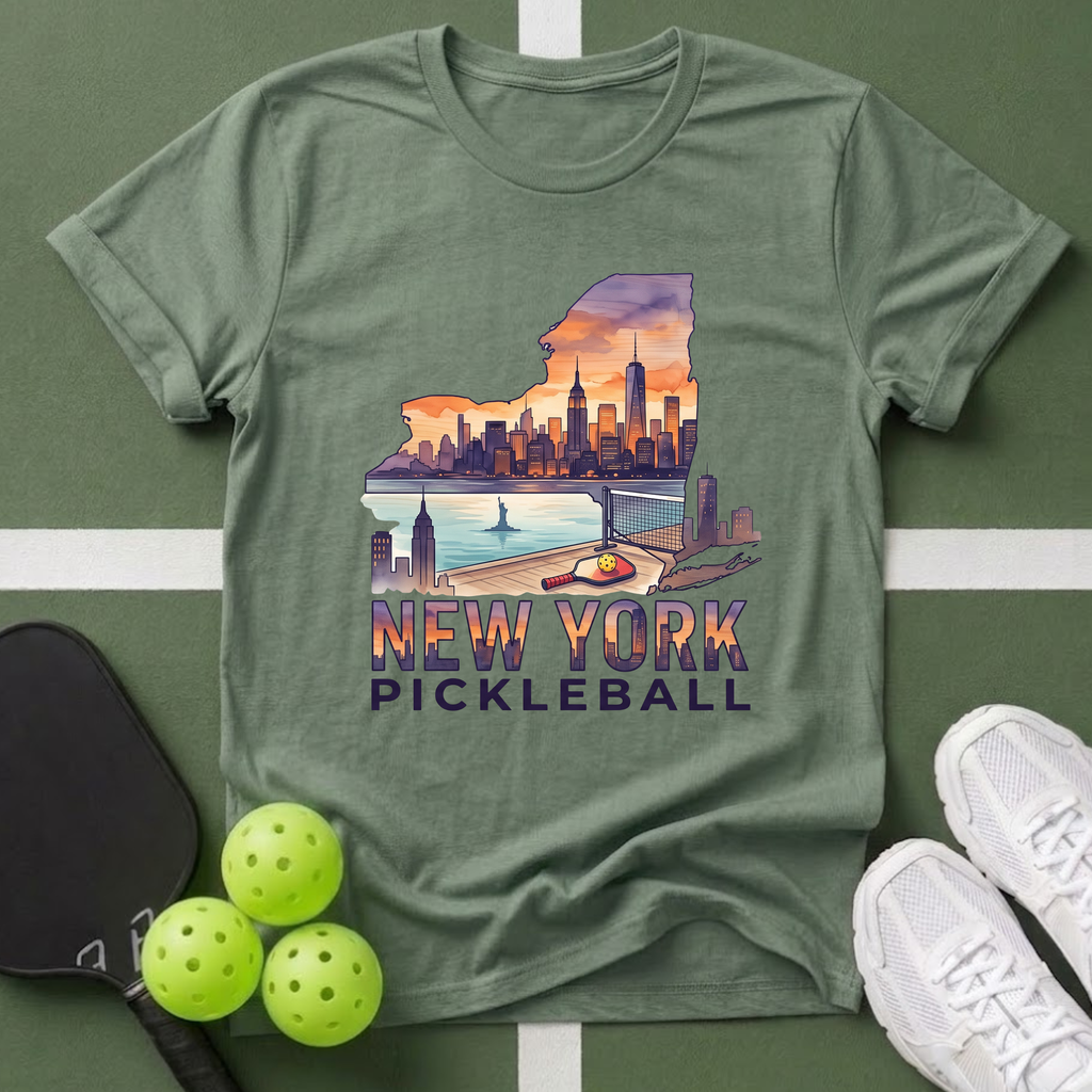 State- New York Pickleball T-Shirt