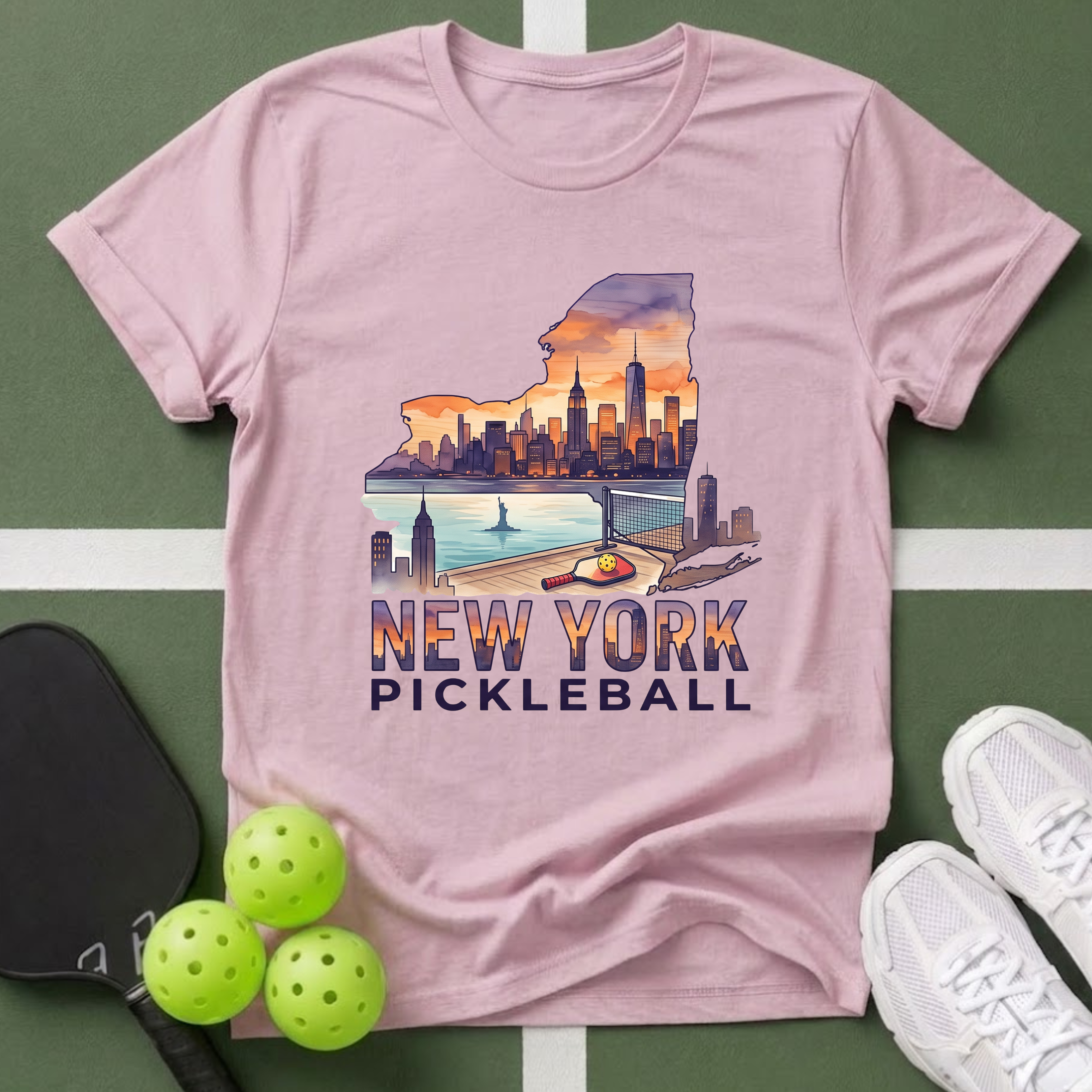 State- New York Pickleball T-Shirt