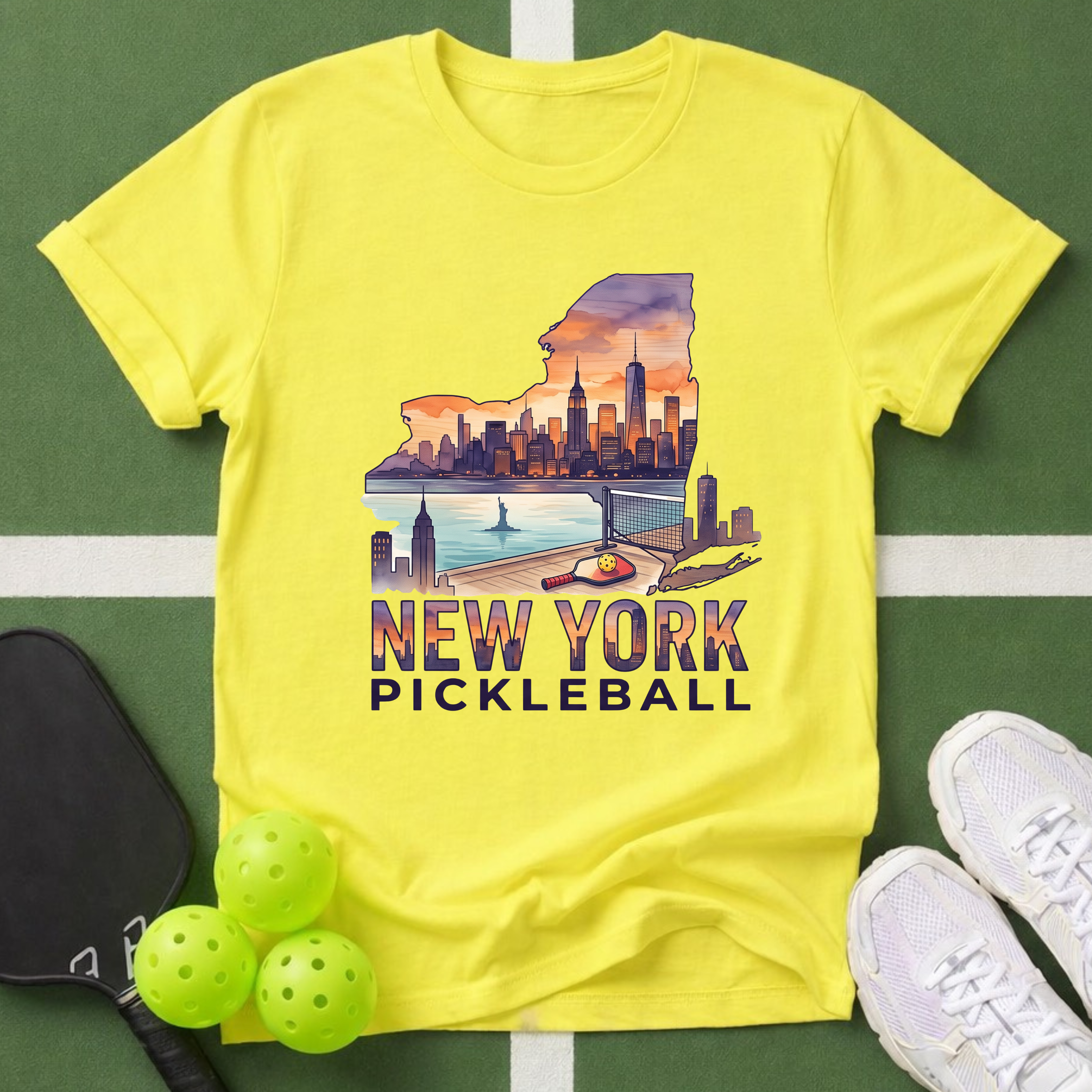 State- New York Pickleball T-Shirt