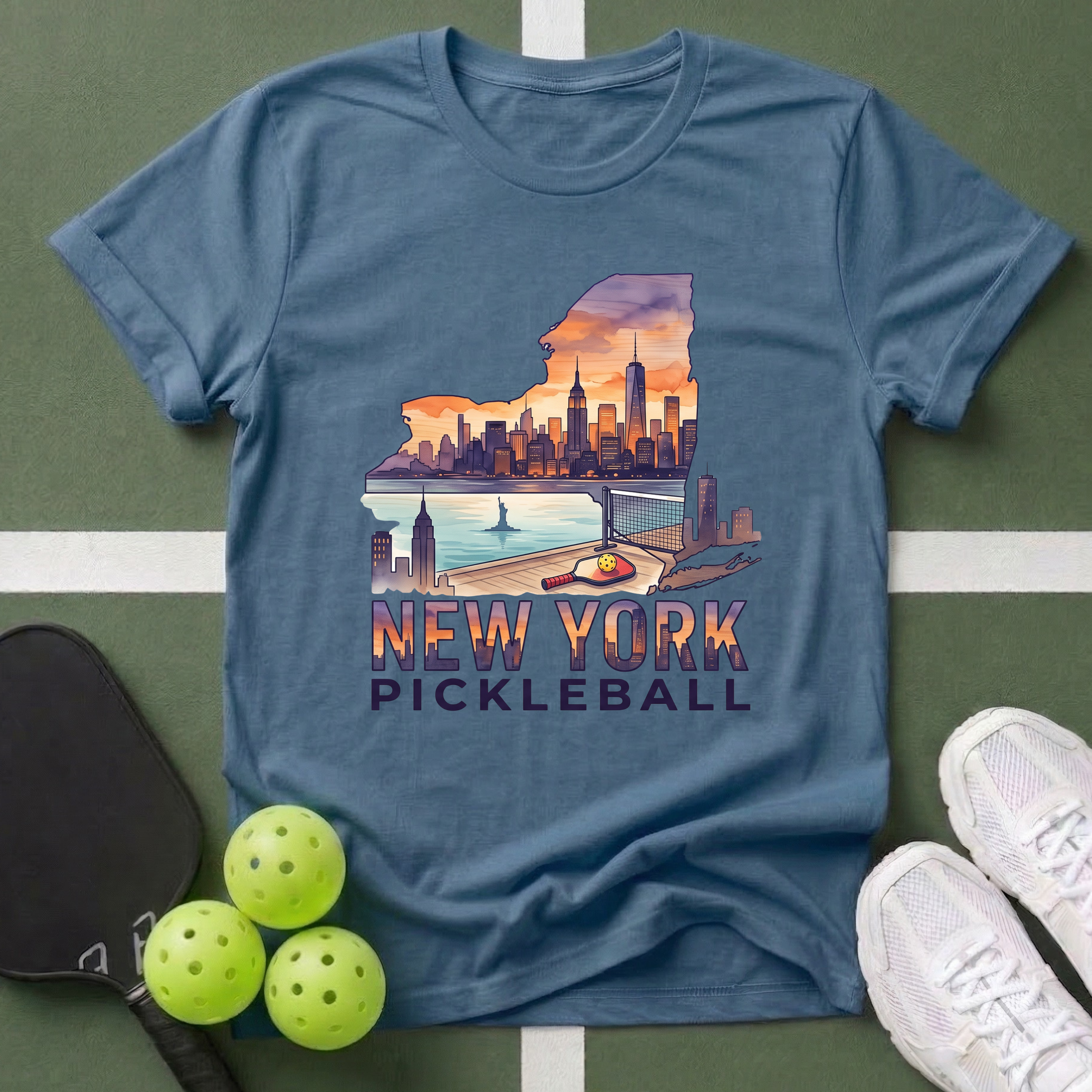 State- New York Pickleball T-Shirt