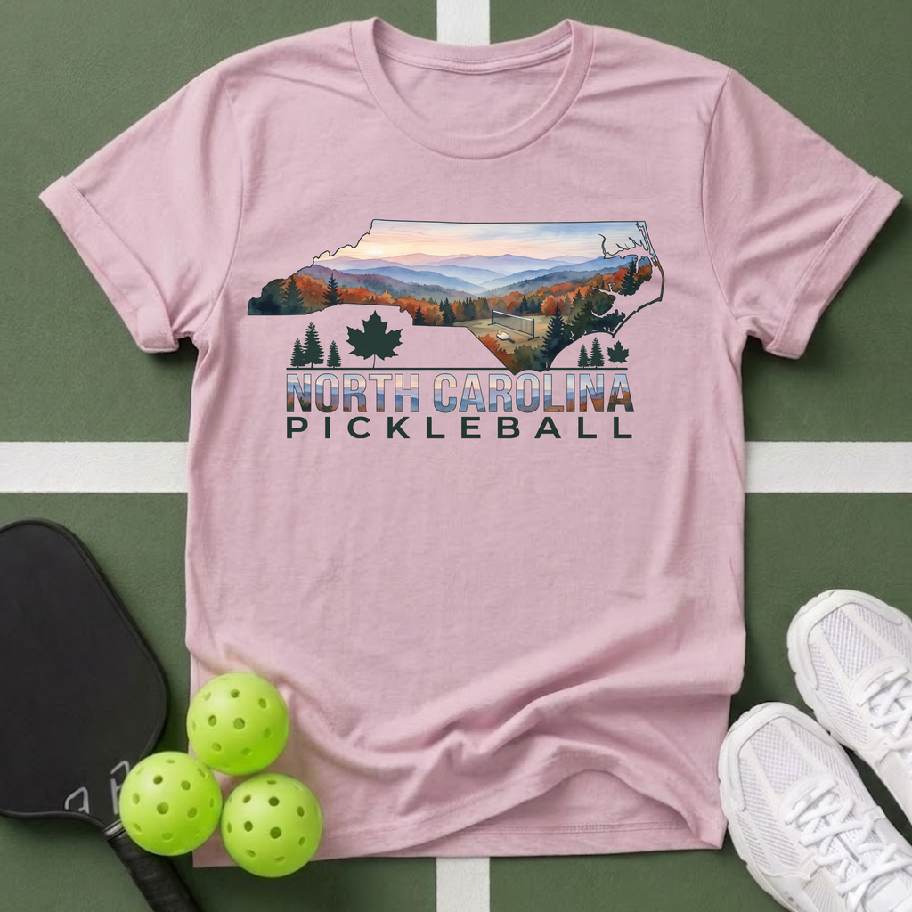 State- North Carolina Pickleball T‑Shirt