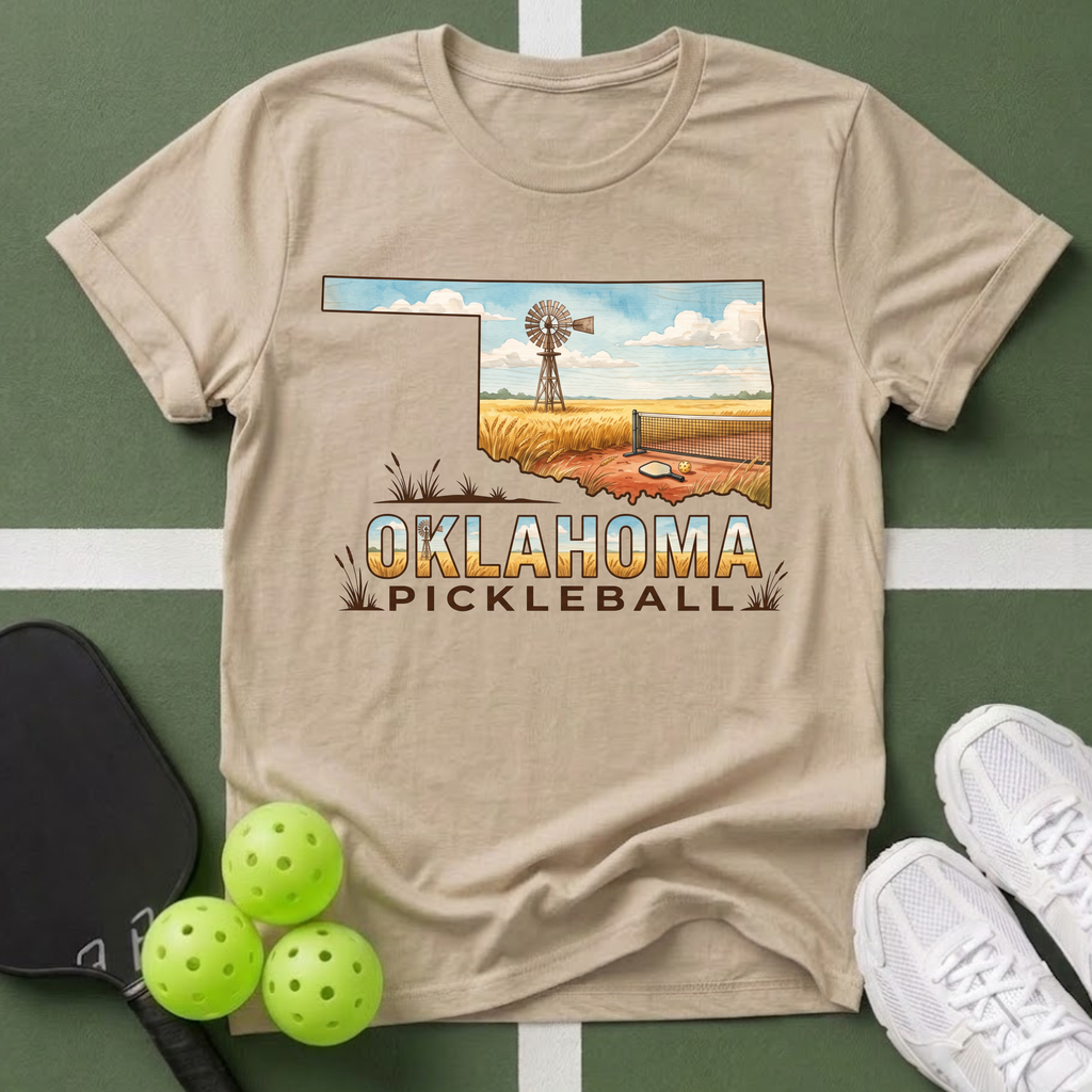 State- Oklahoma Pickleball T-Shirt