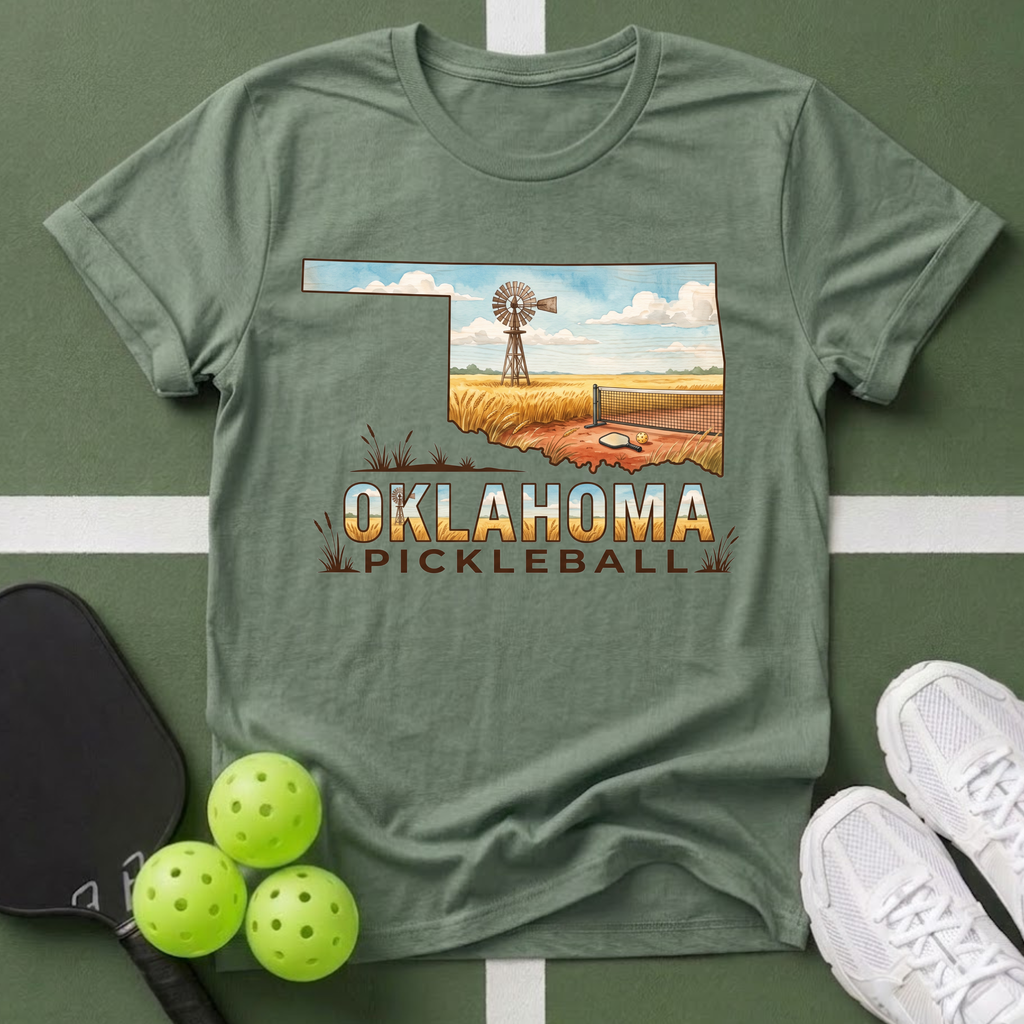 State- Oklahoma Pickleball T-Shirt