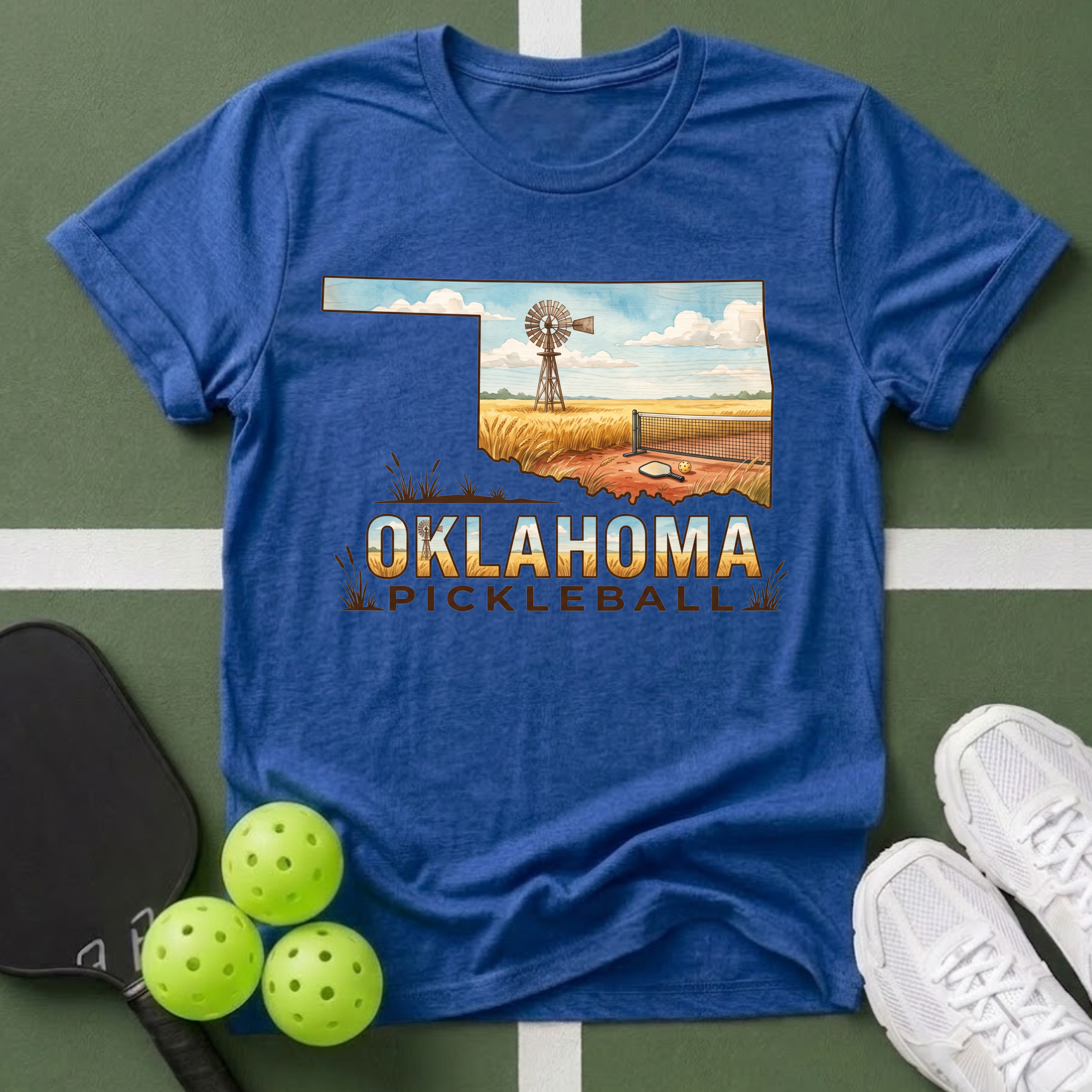 State- Oklahoma Pickleball T-Shirt