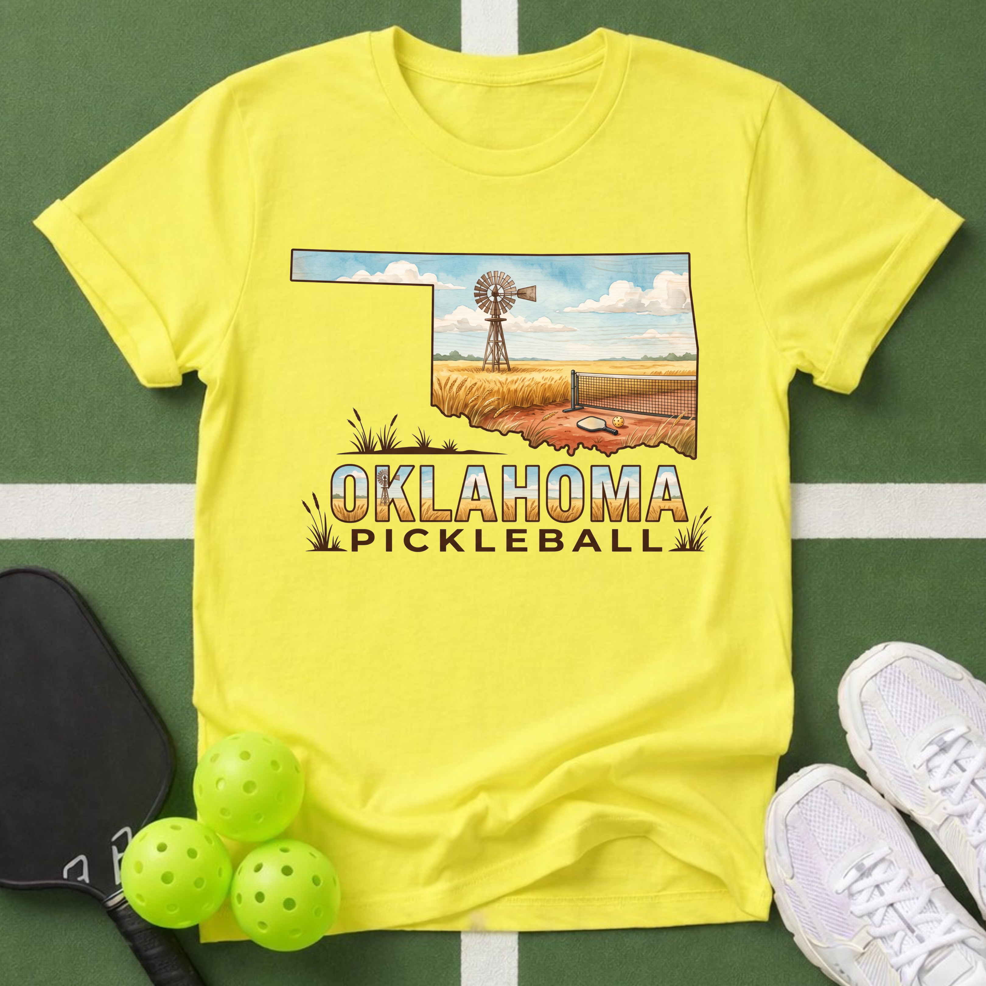 State- Oklahoma Pickleball T-Shirt