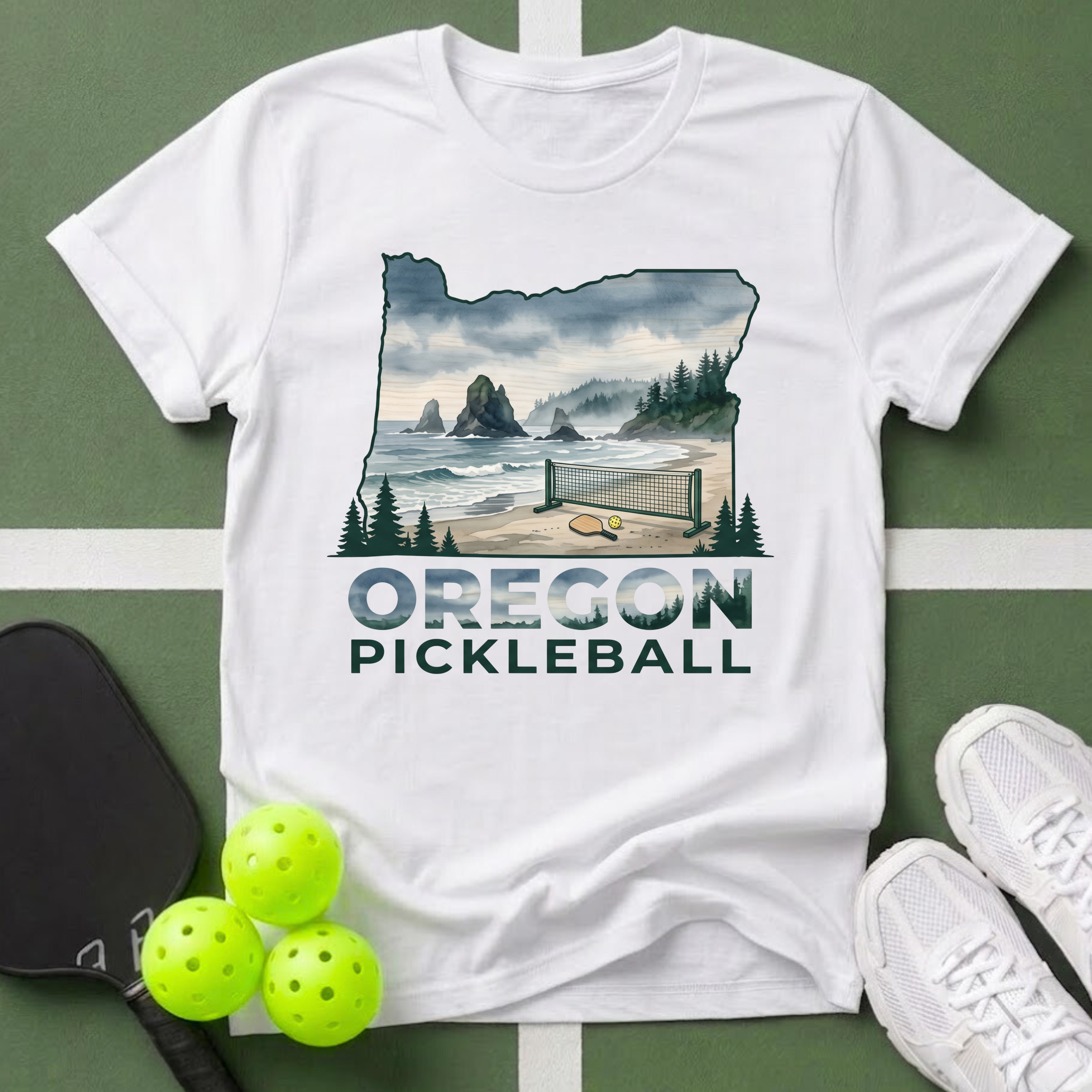 State- Oregon Pickleball T-Shirt