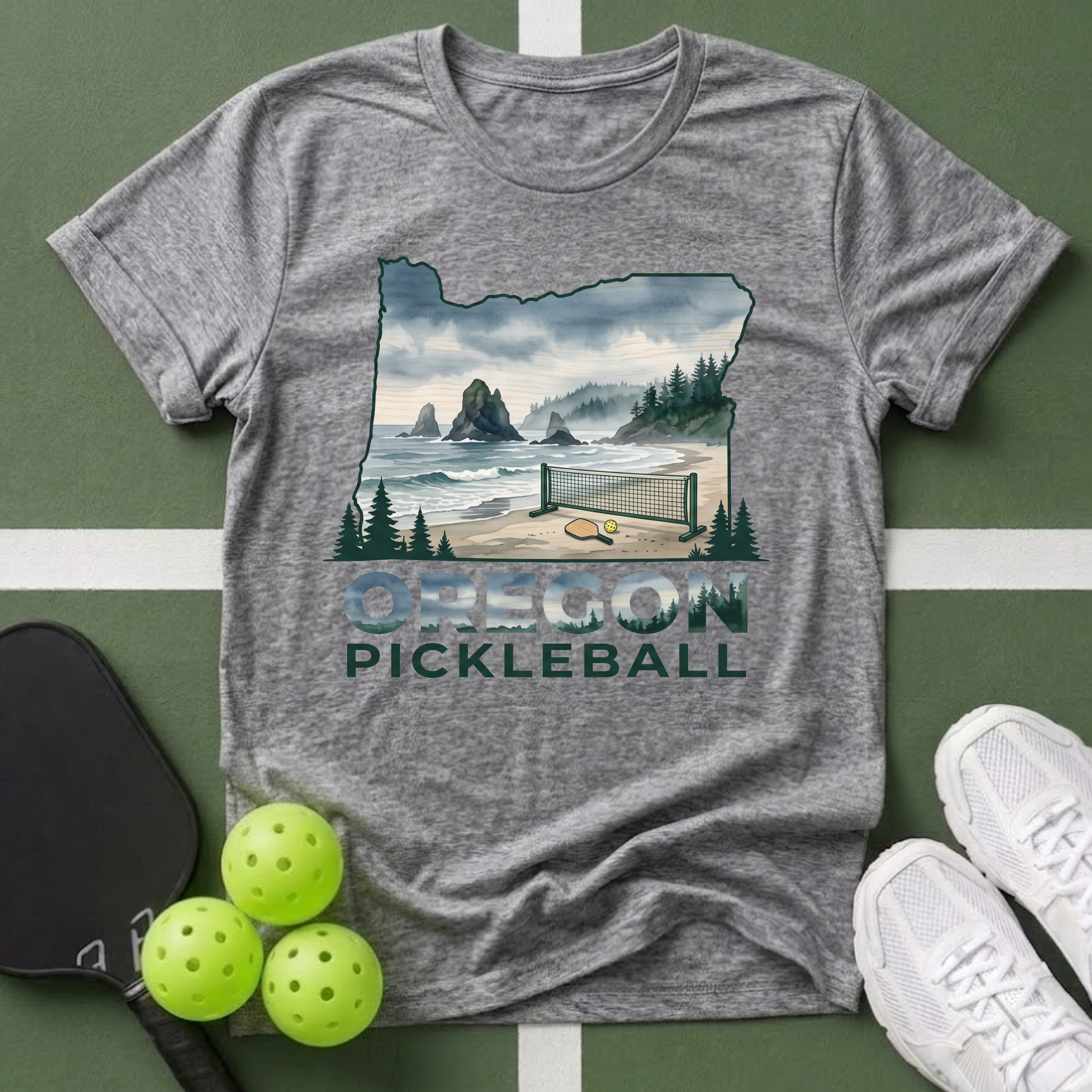 State- Oregon Pickleball T-Shirt