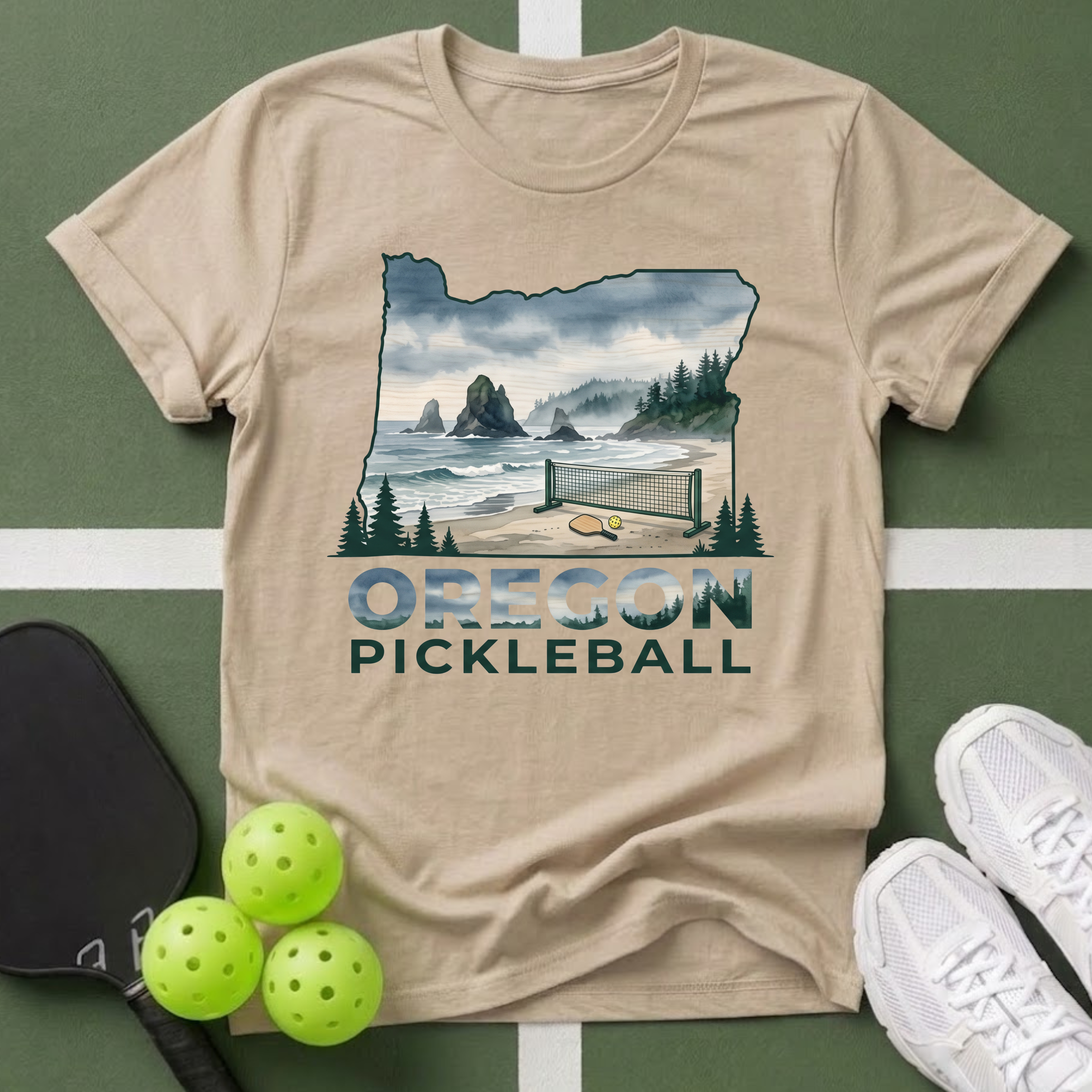 State- Oregon Pickleball T-Shirt