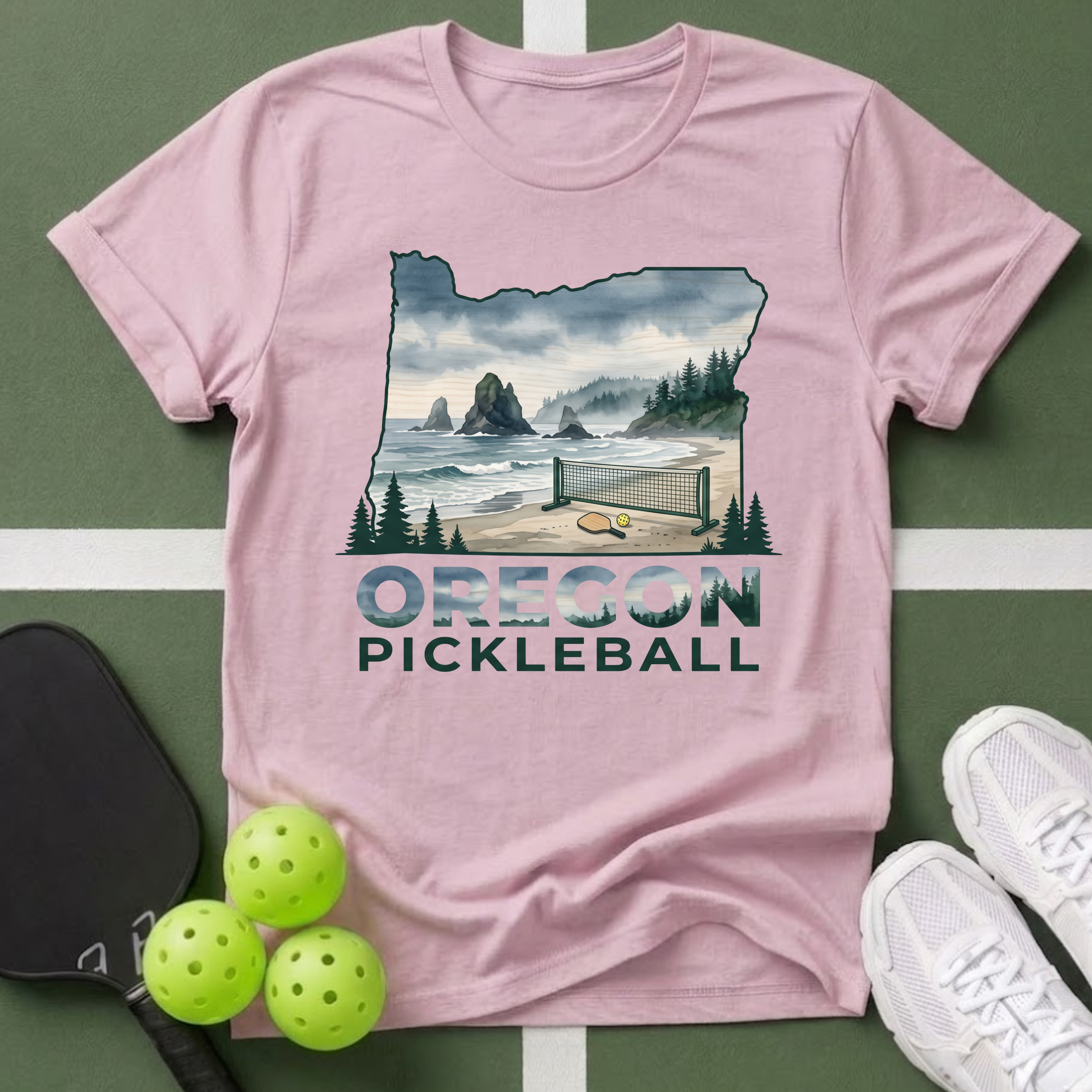 State- Oregon Pickleball T-Shirt