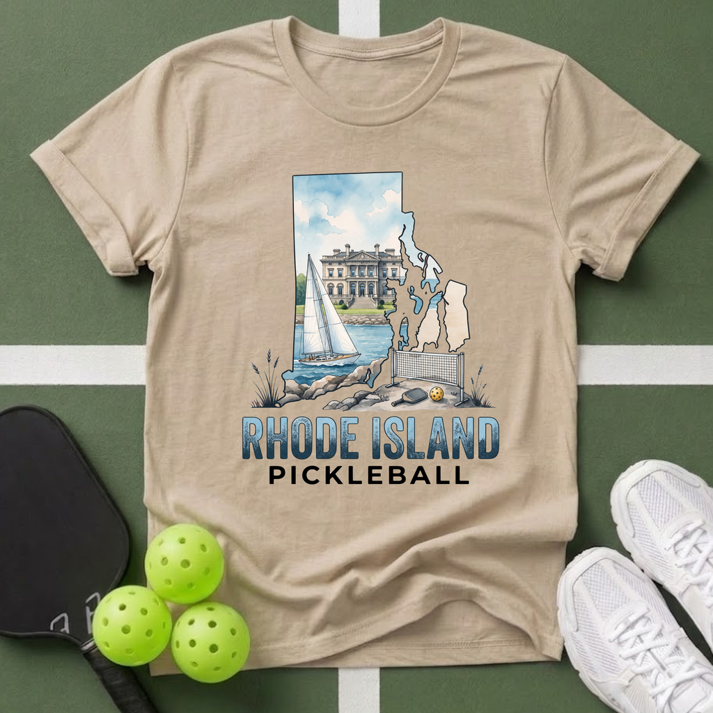 State- Rhode Island Pickleball T-Shirt