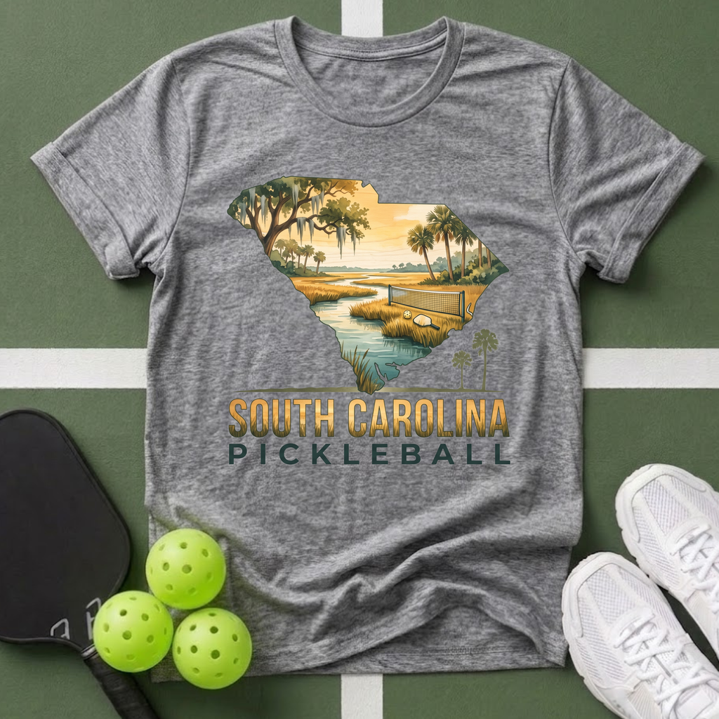 State- South Carolina Pickleball T-Shirt
