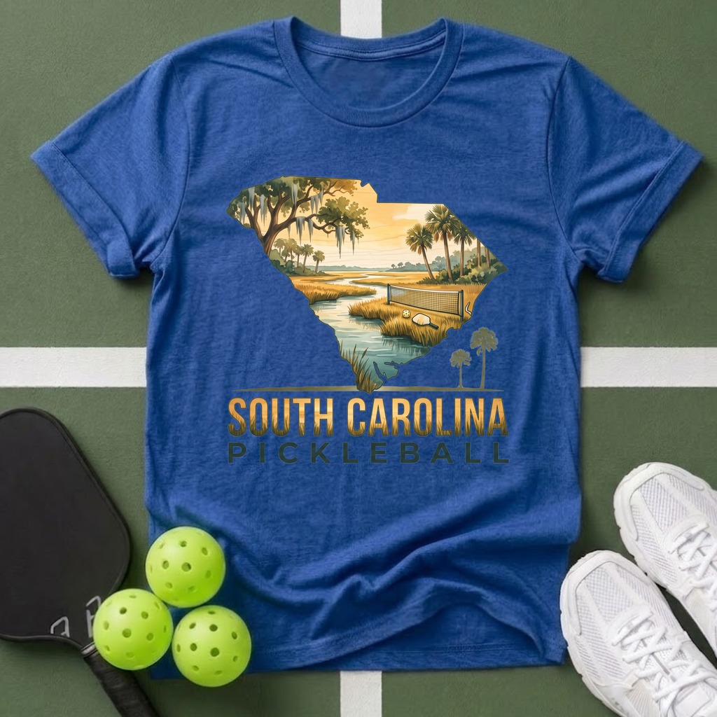 State- South Carolina Pickleball T-Shirt
