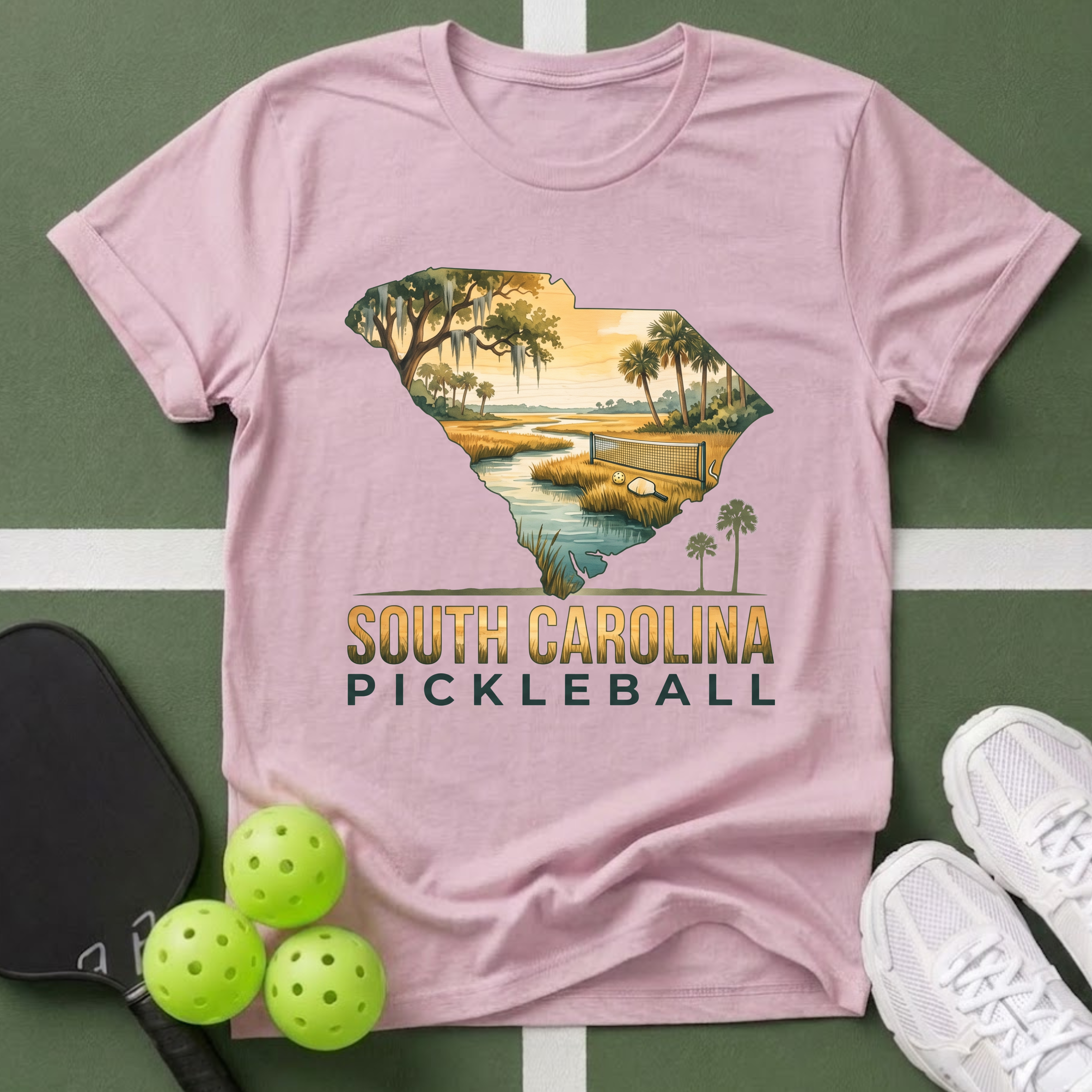 State- South Carolina Pickleball T-Shirt