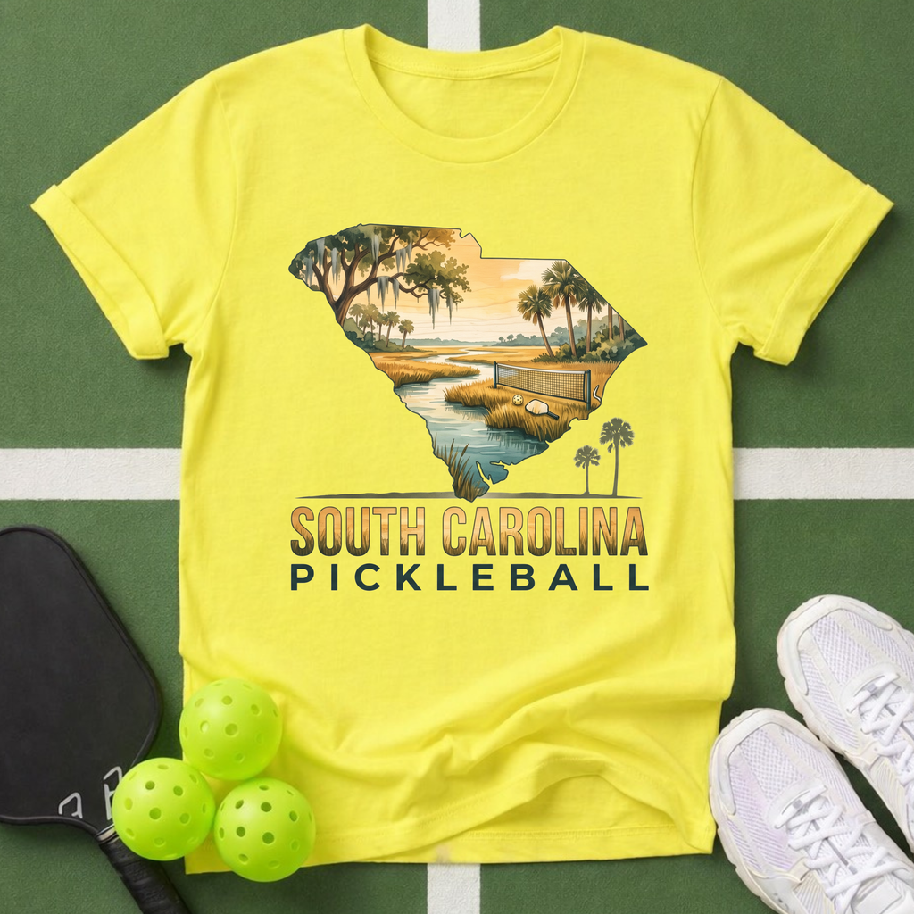 State- South Carolina Pickleball T-Shirt
