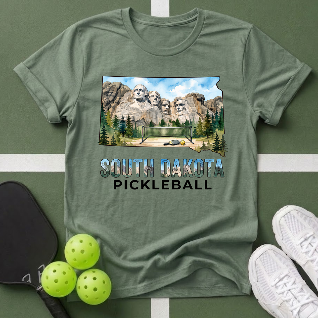 State- South Dakota Pickleball T‑Shirt