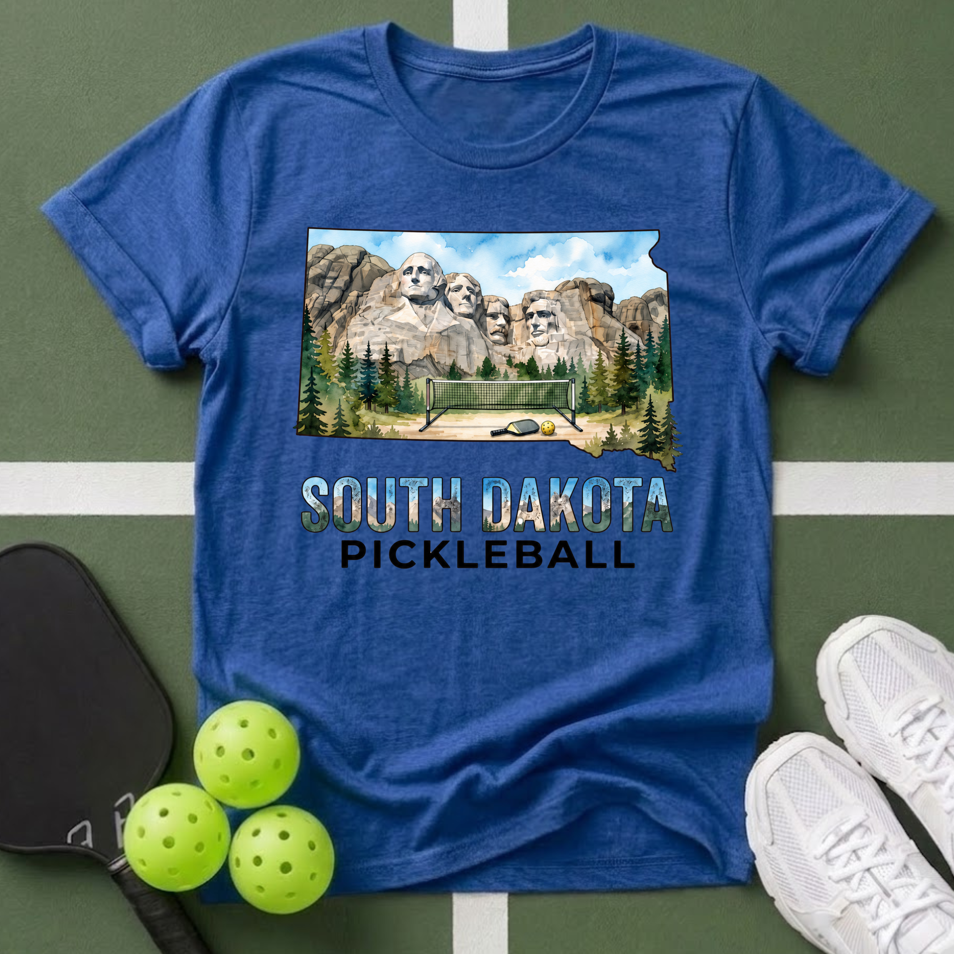 State- South Dakota Pickleball T‑Shirt