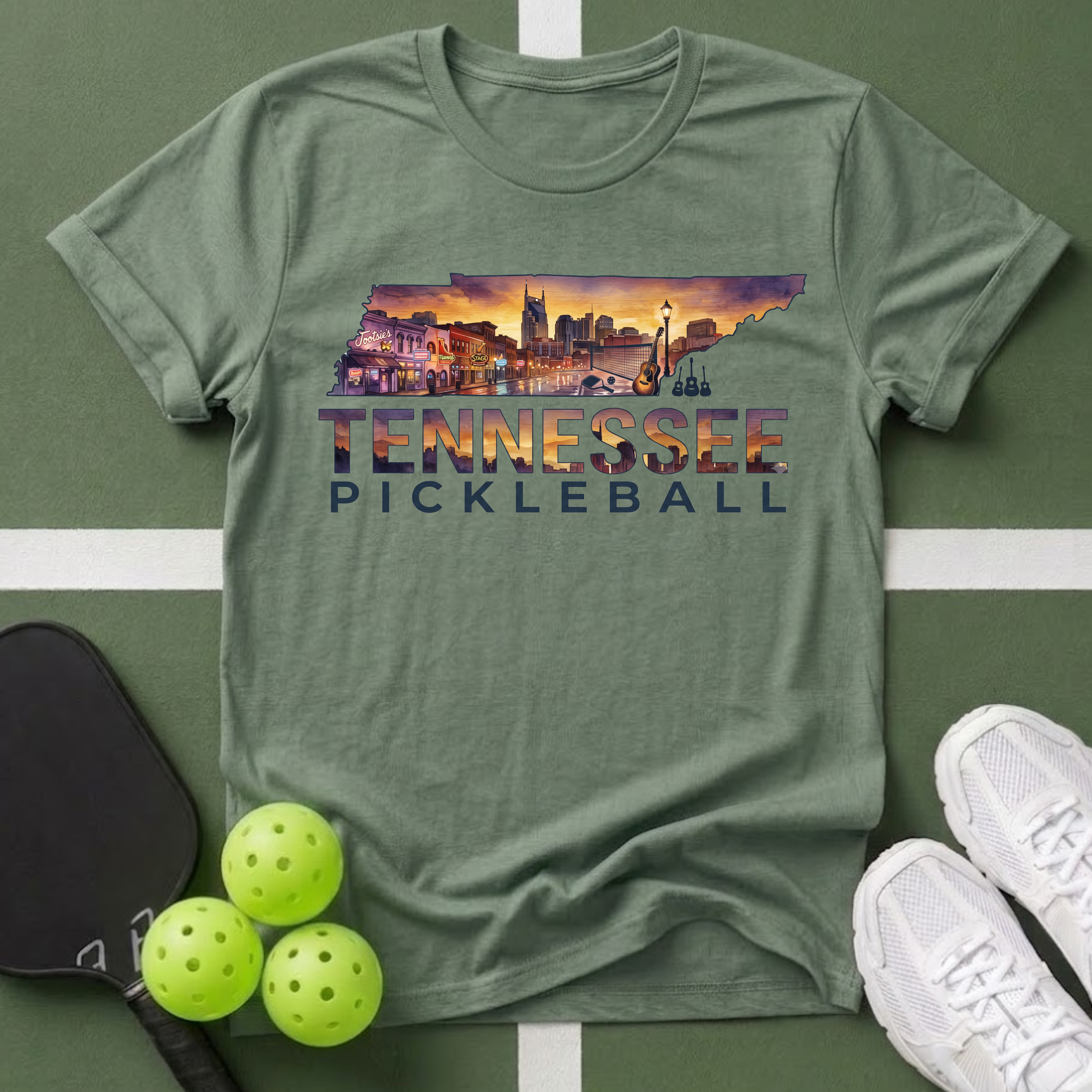 State- Tennessee Pickleball T‑Shirt