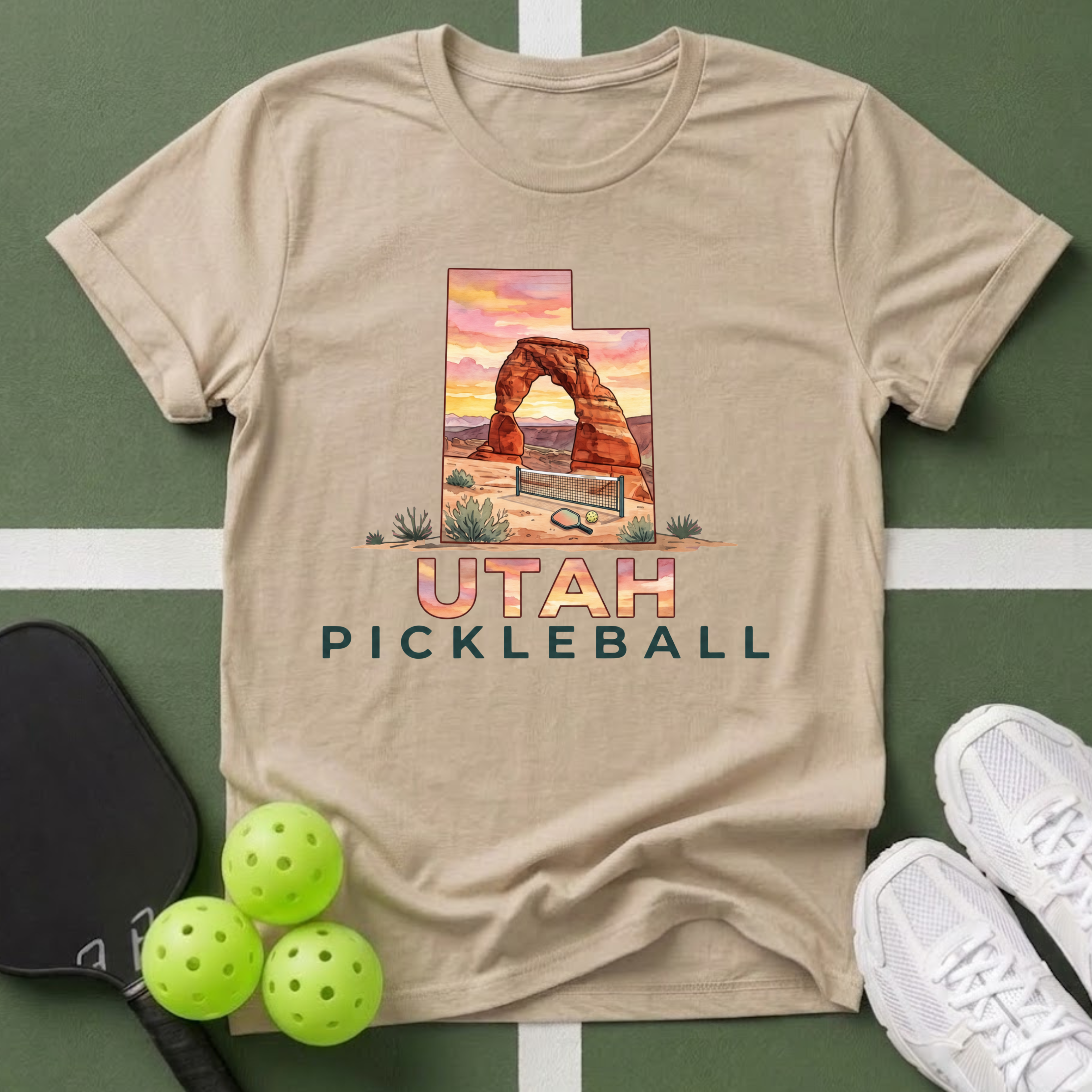 State- Utah Pickleball T-Shirt