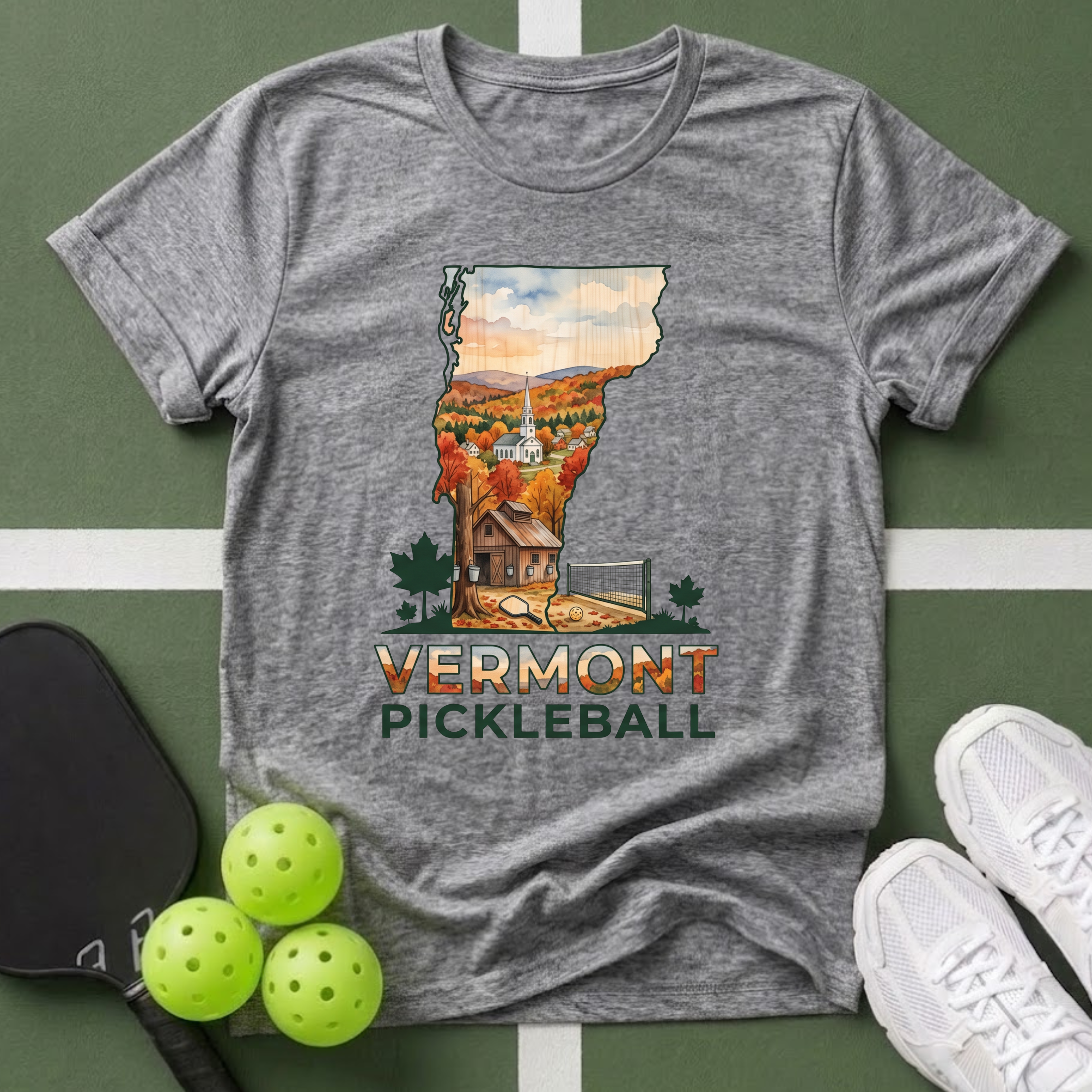 State- Vermont Pickleball T-Shirt
