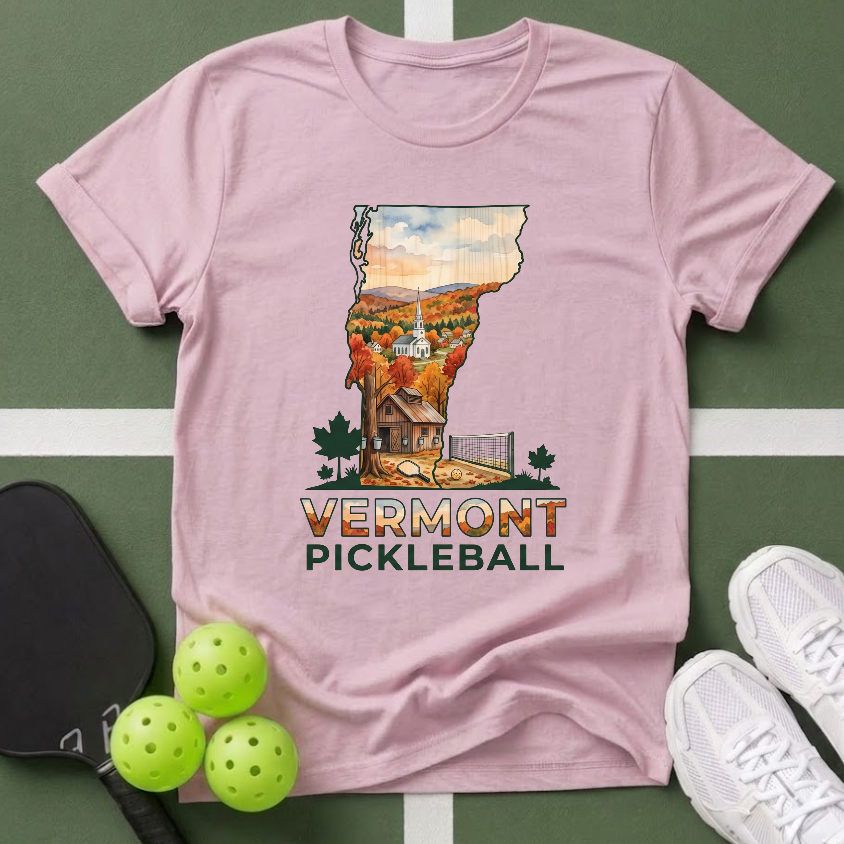 State- Vermont Pickleball T-Shirt