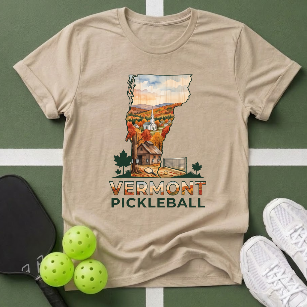 State- Vermont Pickleball T-Shirt