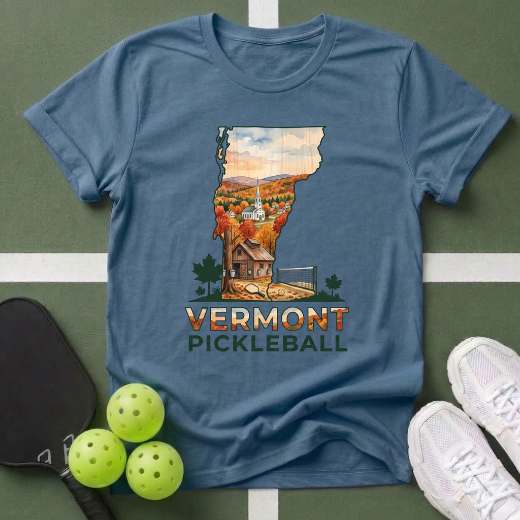 State- Vermont Pickleball T-Shirt