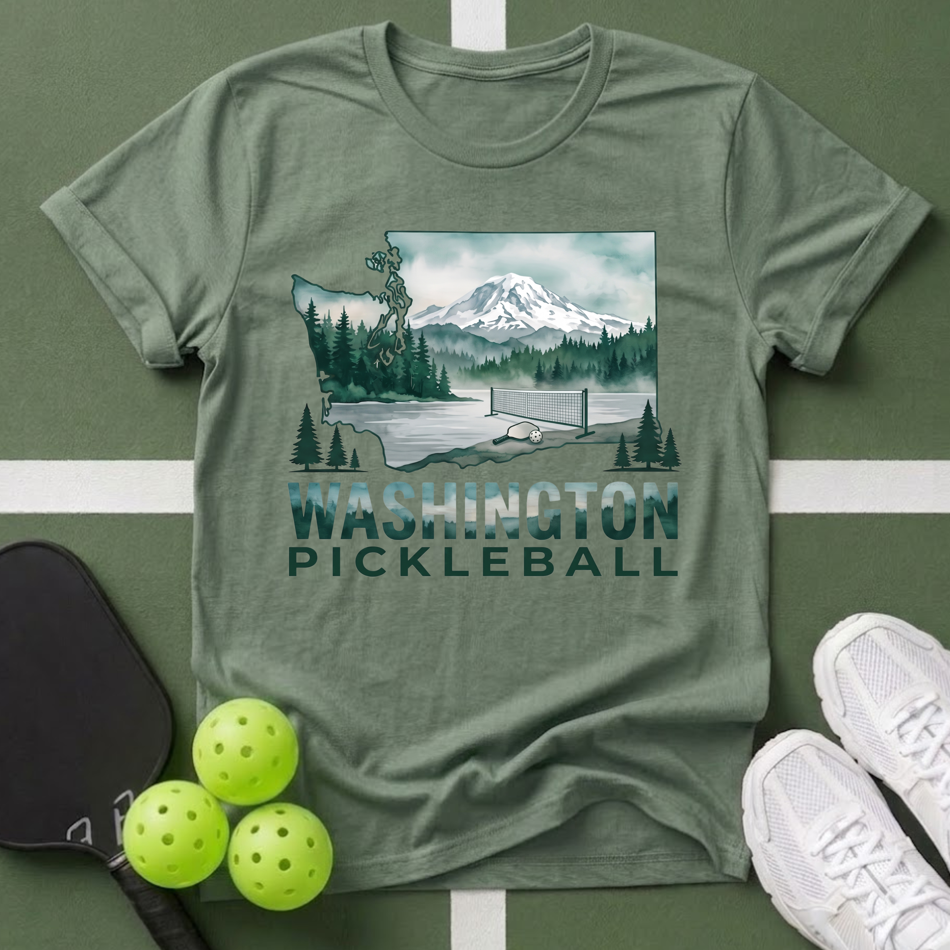 State- Washington Pickleball T-Shirt
