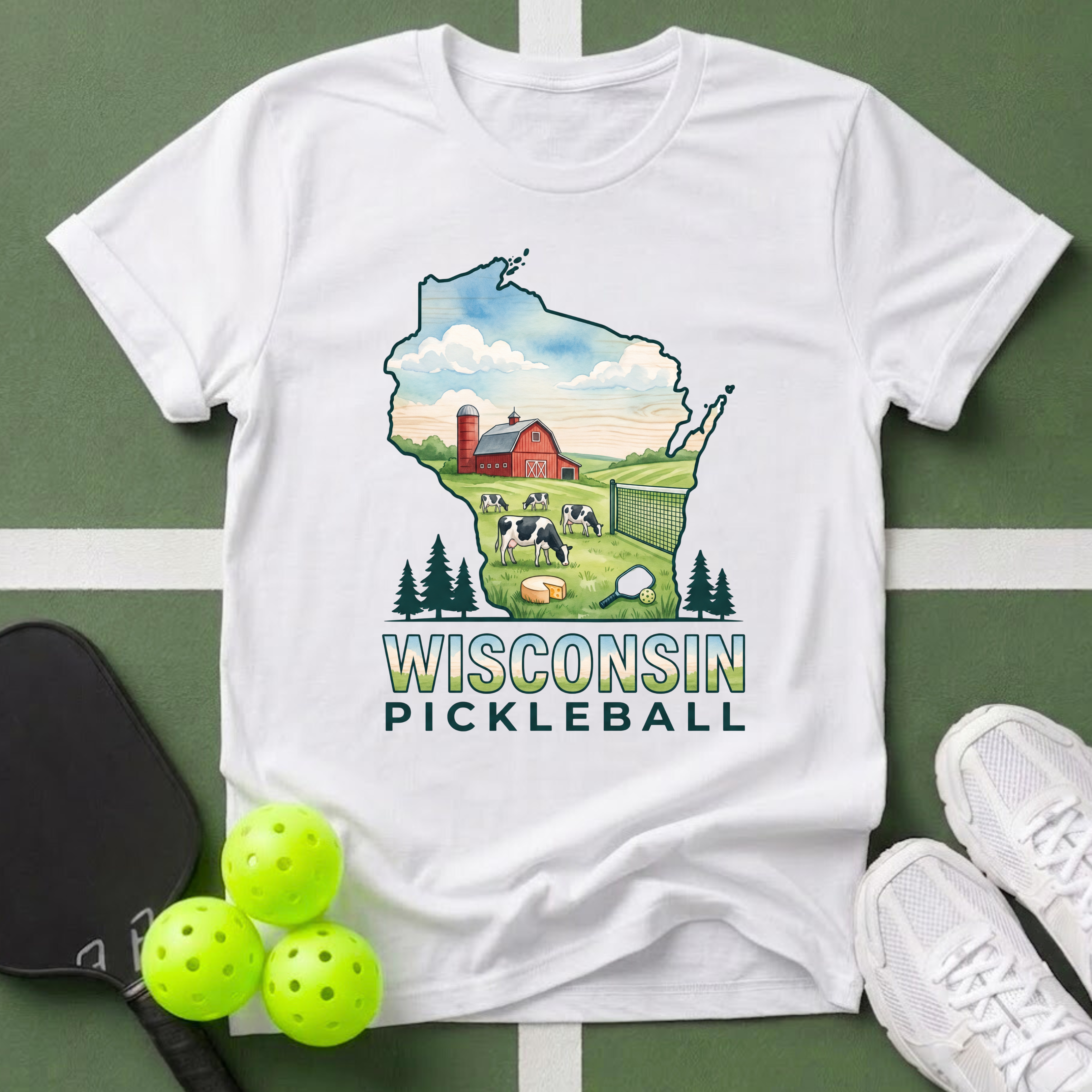 State- Wisconsin Pickleball T-Shirt