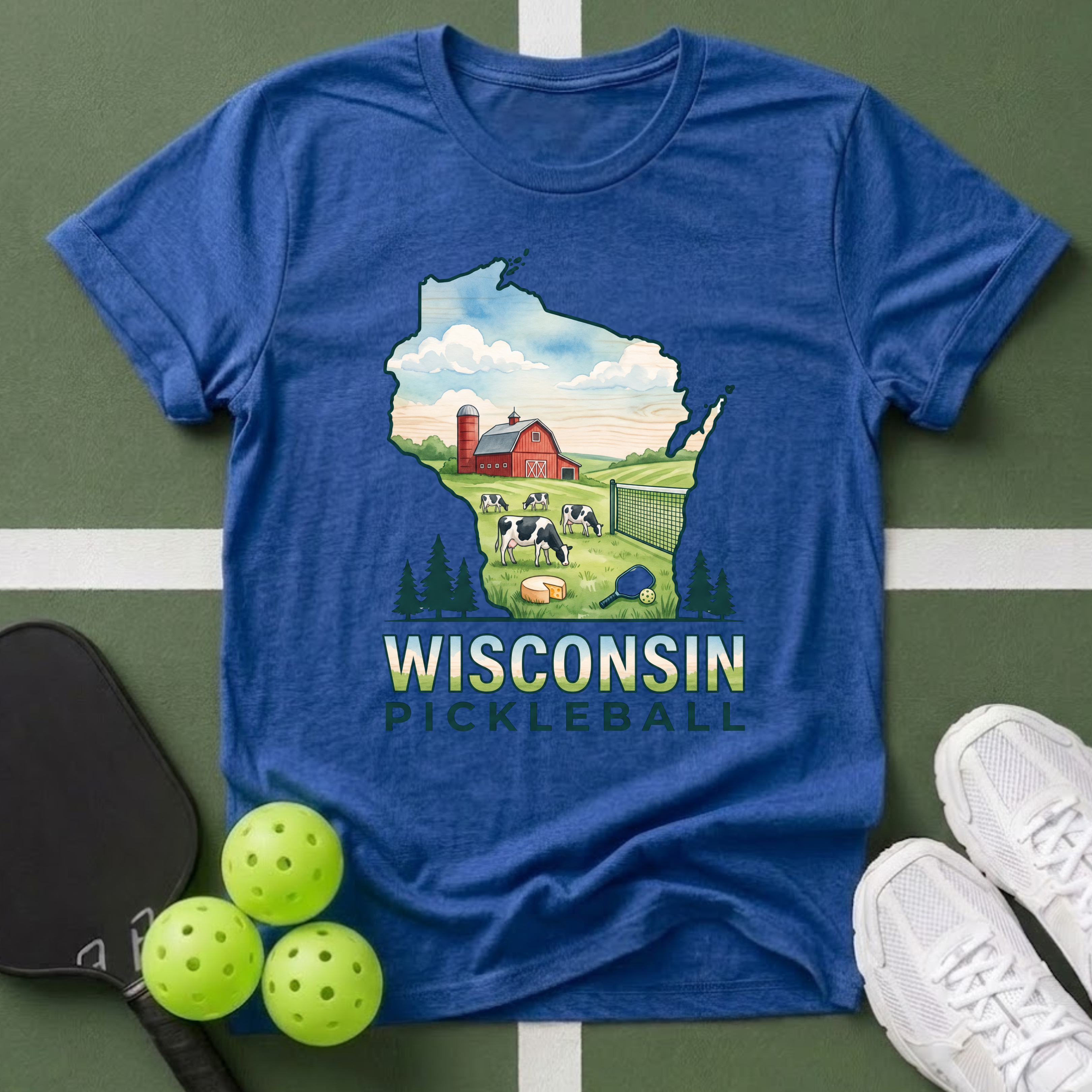State- Wisconsin Pickleball T-Shirt
