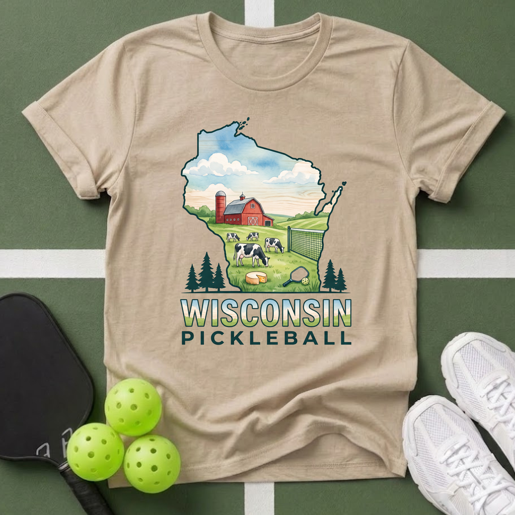 State- Wisconsin Pickleball T-Shirt