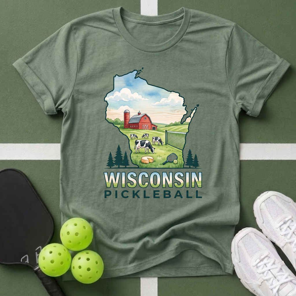State- Wisconsin Pickleball T-Shirt